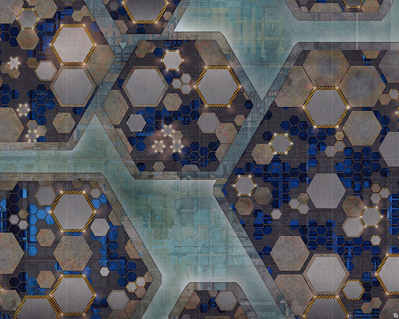 Mats by Mars: Quinfinity Sapphire Tabletop Wargaming Play Mat