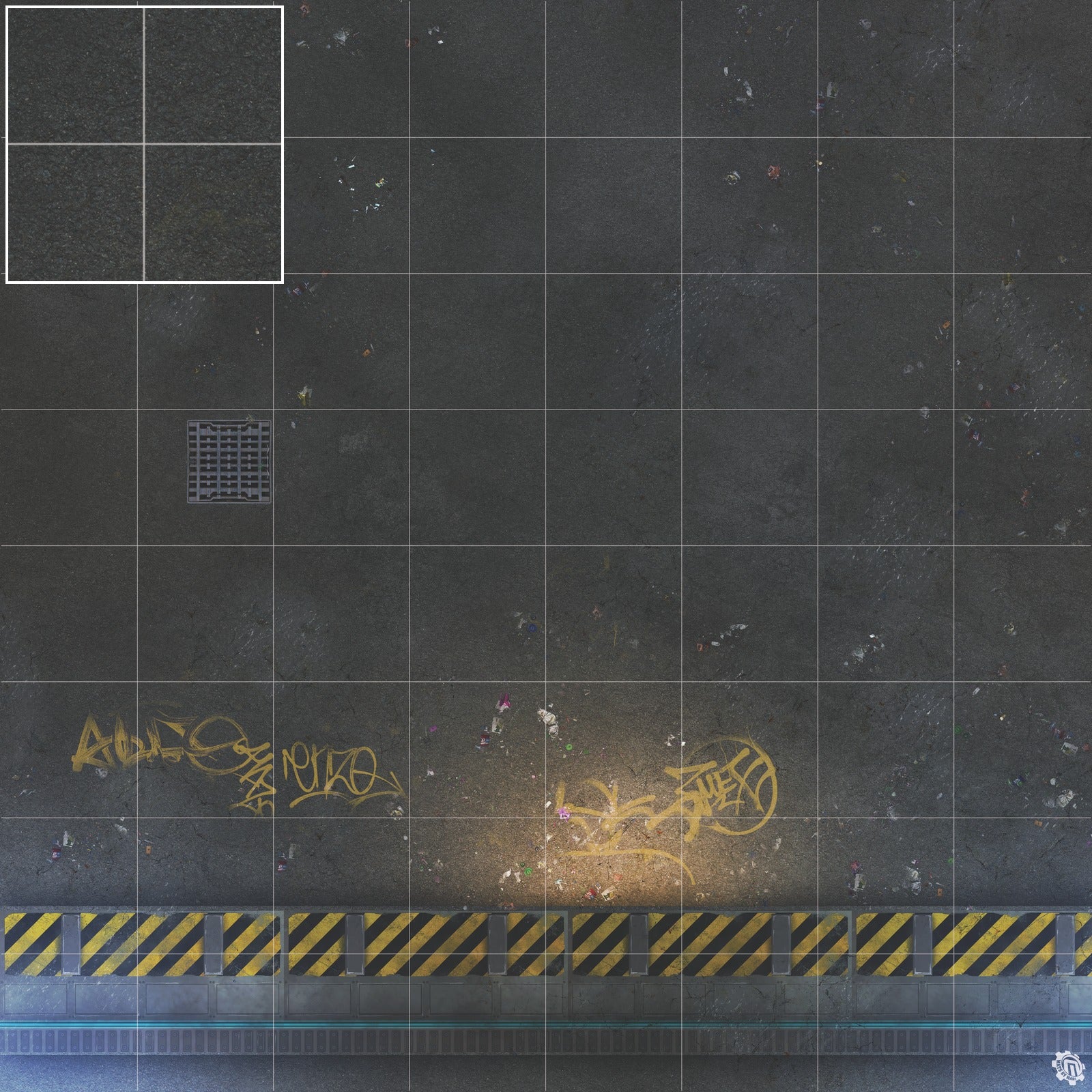 Mats by Mars: Loading Dock Lot Tabletop Wargaming Play Mat