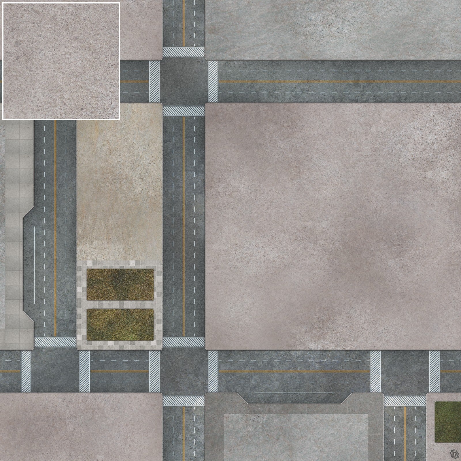 Mats by Mars: Streets of Justice C Tabletop Wargaming Play Mat