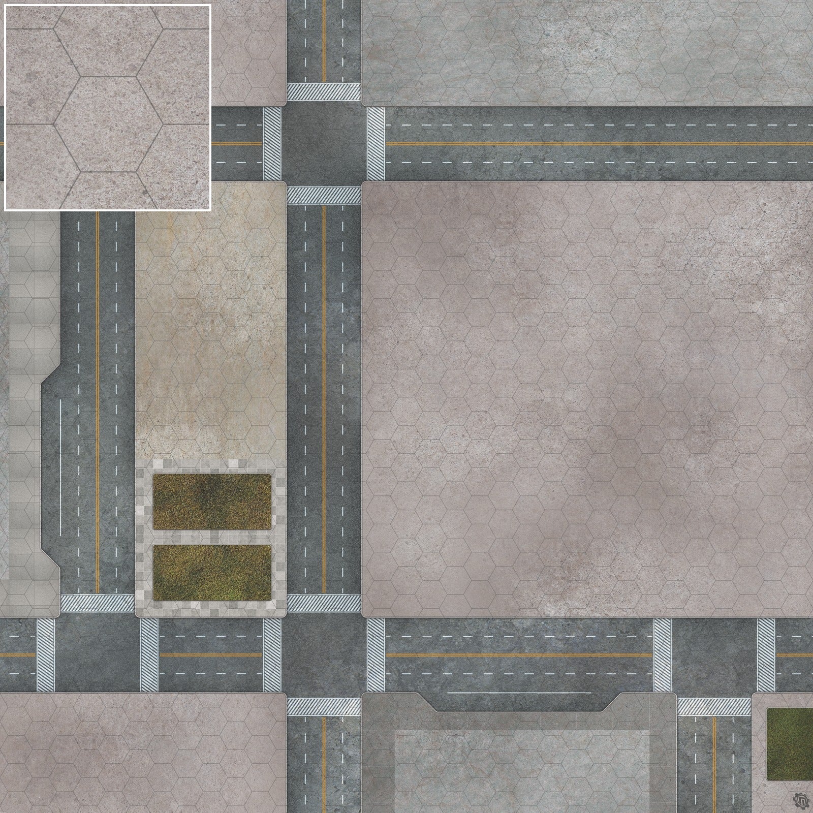 Mats by Mars: Streets of Justice C Tabletop Wargaming Play Mat