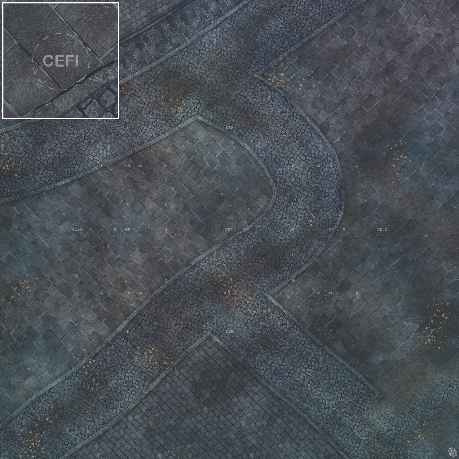 Mats by Mars: London Fog Tabletop Wargaming Play Mat