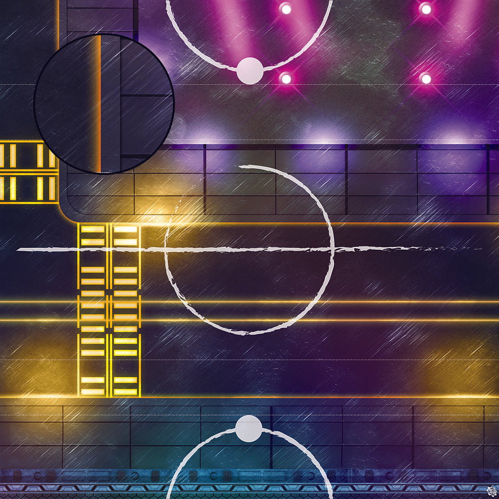 Mats by Mars: Techno Strip Tabletop Wargaming Play Mat