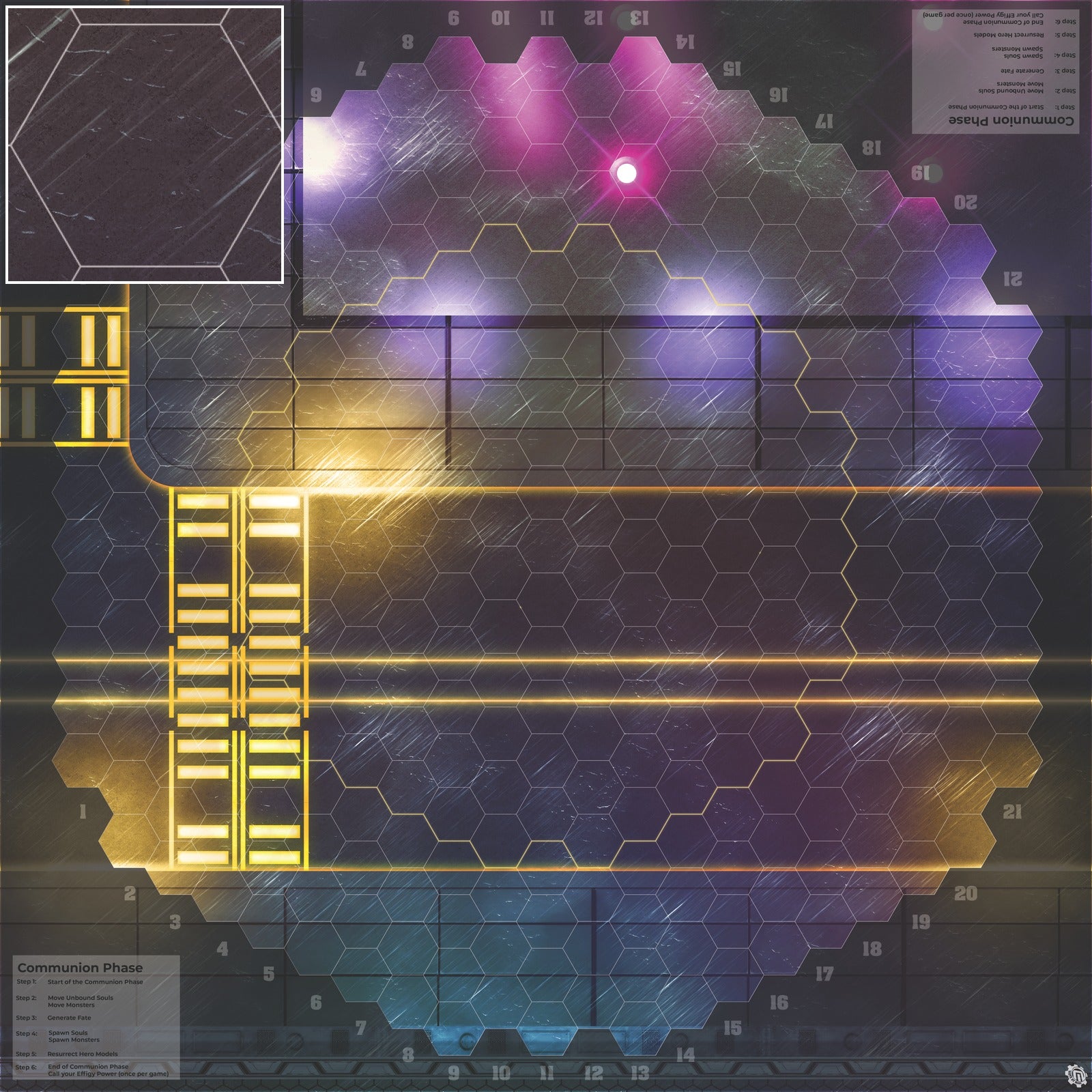 Mats by Mars: Techno Strip Tabletop Wargaming Play Mat
