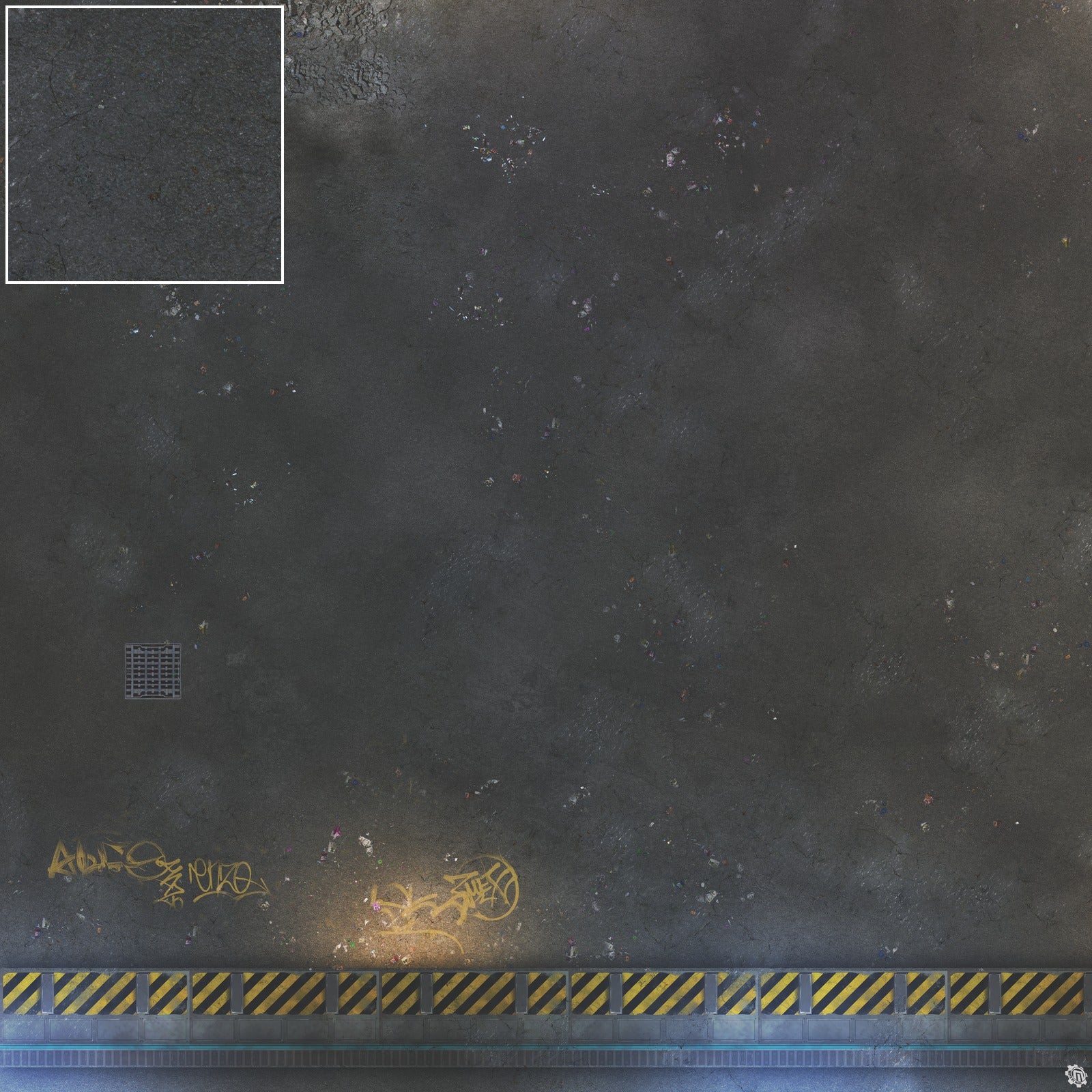 Mats by Mars: Loading Dock Lot Tabletop Wargaming Play Mat