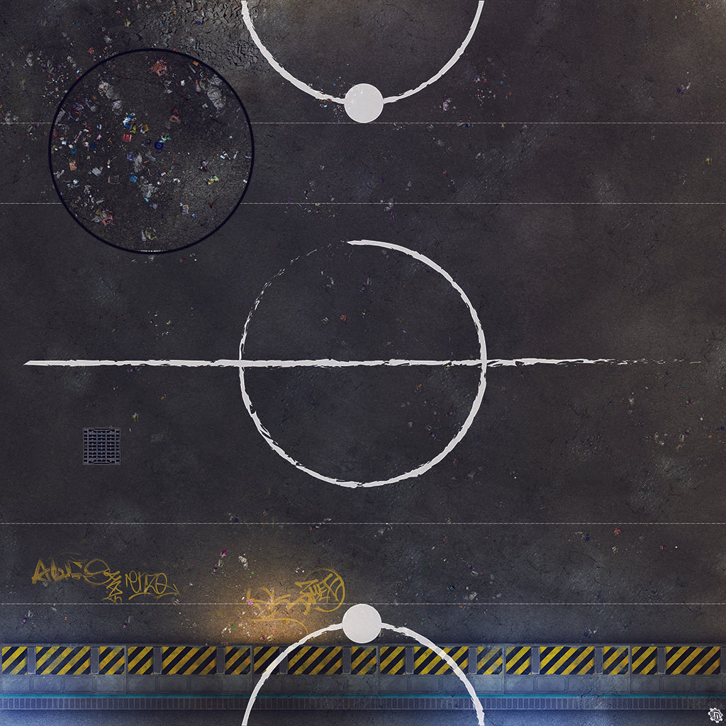 Mats by Mars: Loading Dock Lot Tabletop Wargaming Play Mat