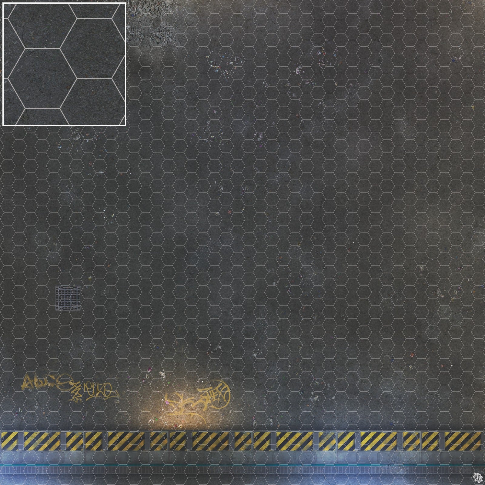 Mats by Mars: Loading Dock Lot Tabletop Wargaming Play Mat