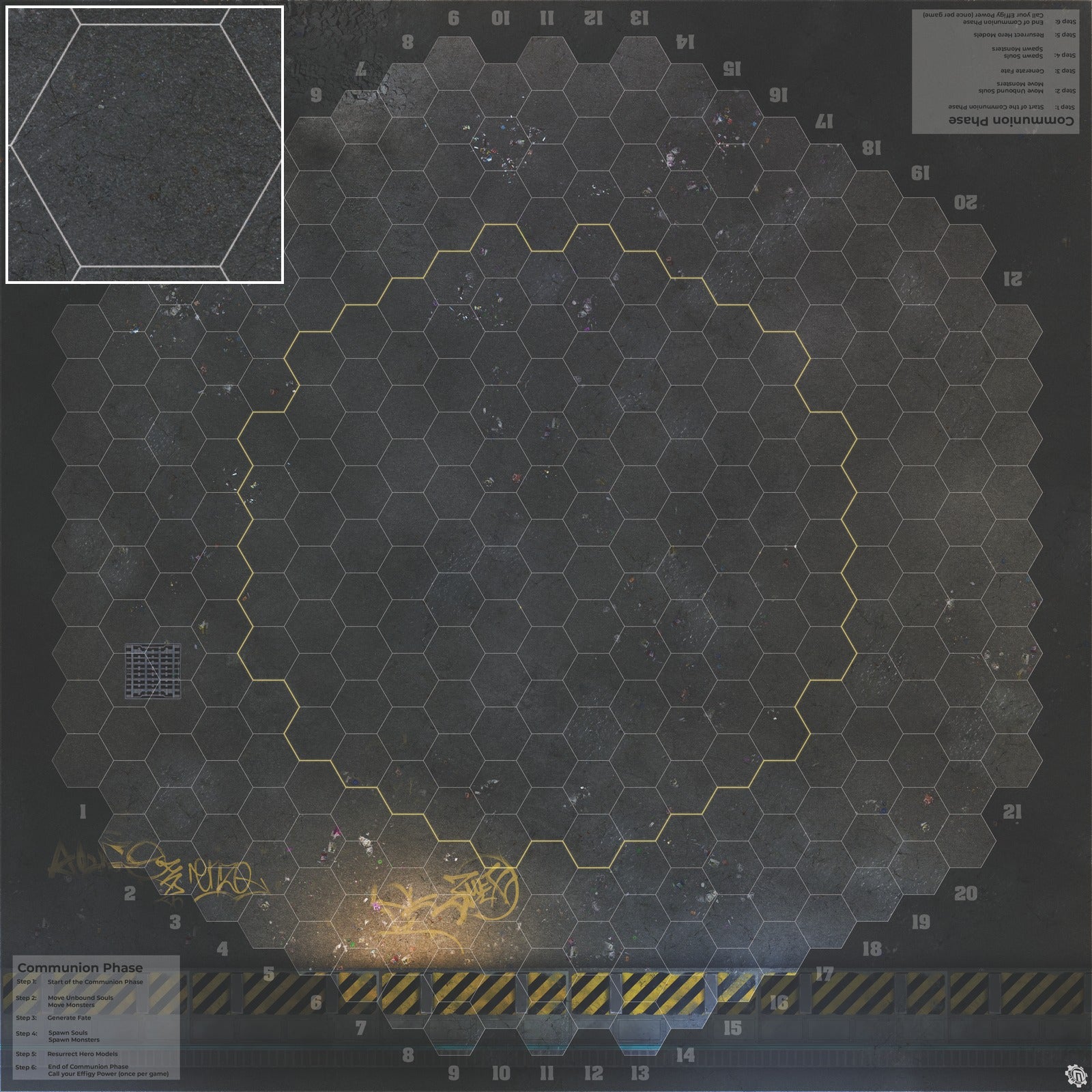 Mats by Mars: Loading Dock Lot Tabletop Wargaming Play Mat