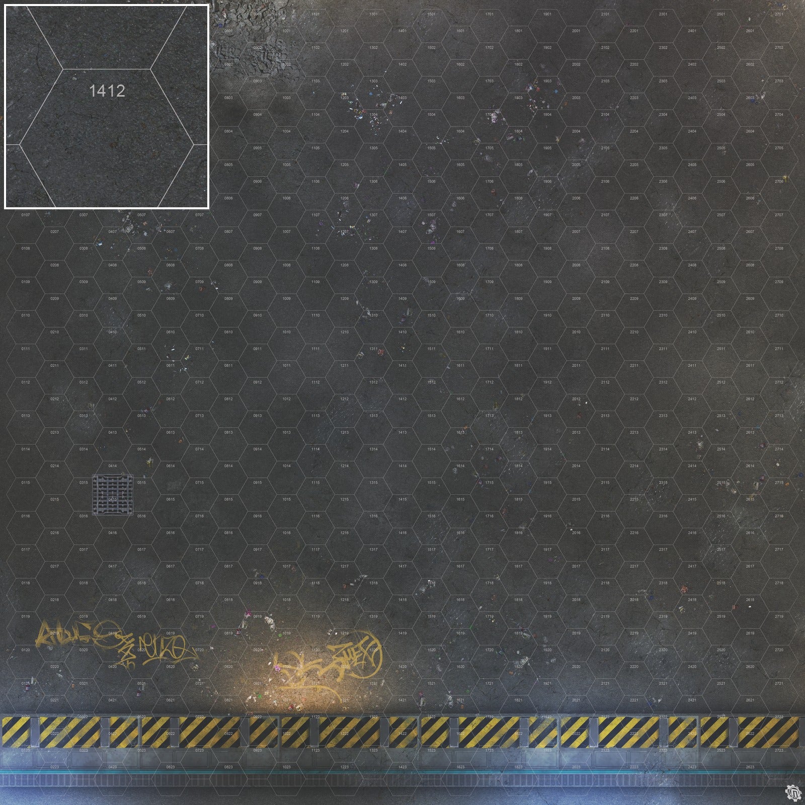 Mats by Mars: Loading Dock Lot Tabletop Wargaming Play Mat