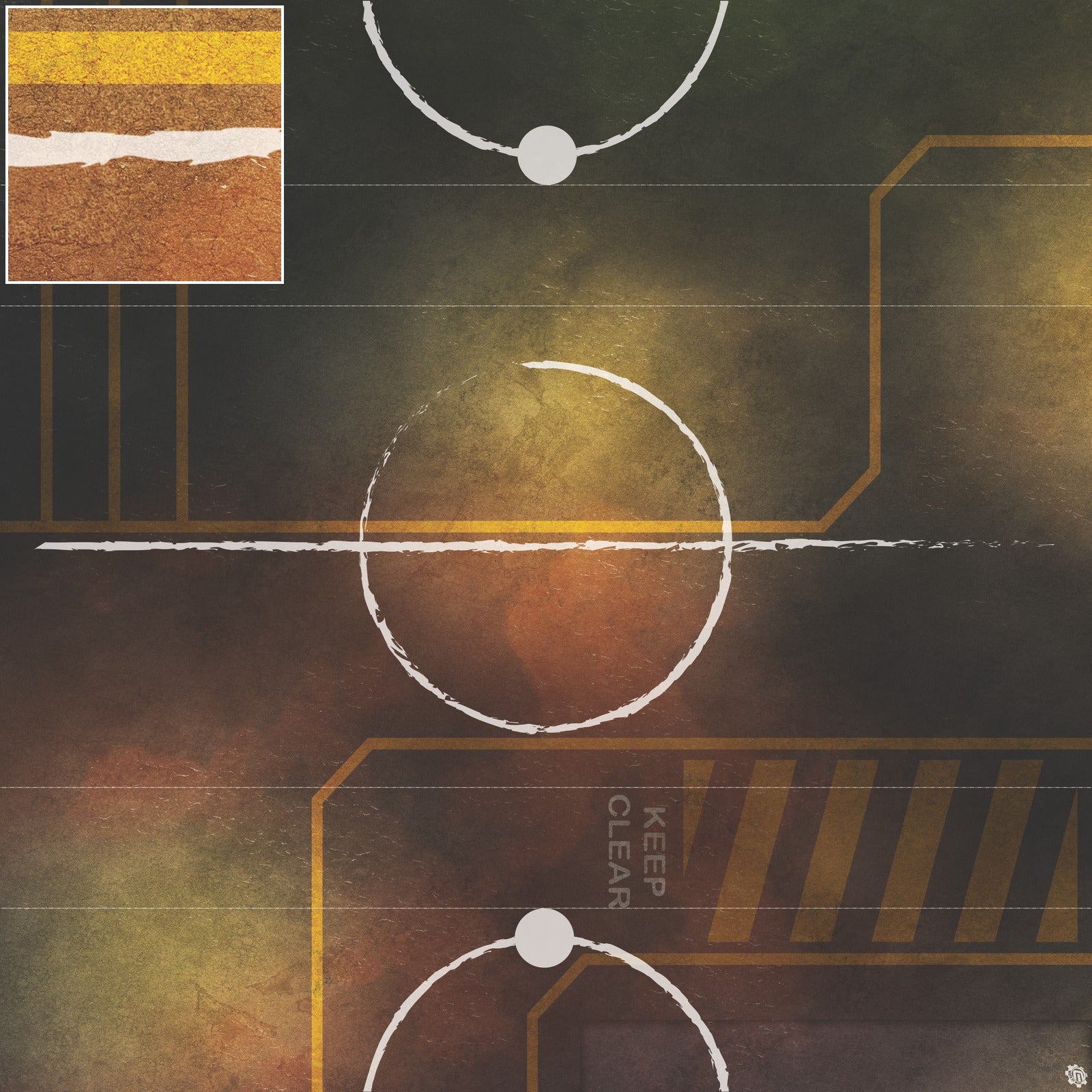 Mats by Mars: Restricted Zone Tabletop Wargaming Play Mat