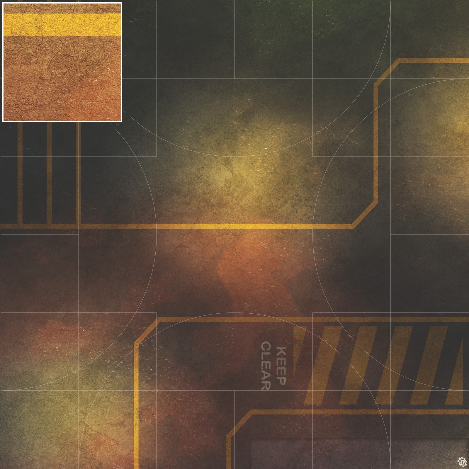 Mats by Mars: Restricted Zone Tabletop Wargaming Play Mat