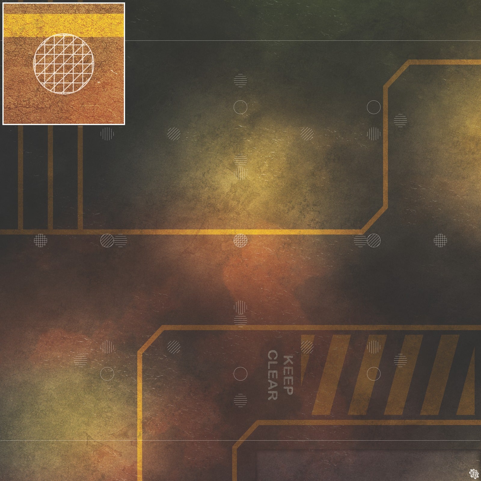 Mats by Mars: Restricted Zone Tabletop Wargaming Play Mat