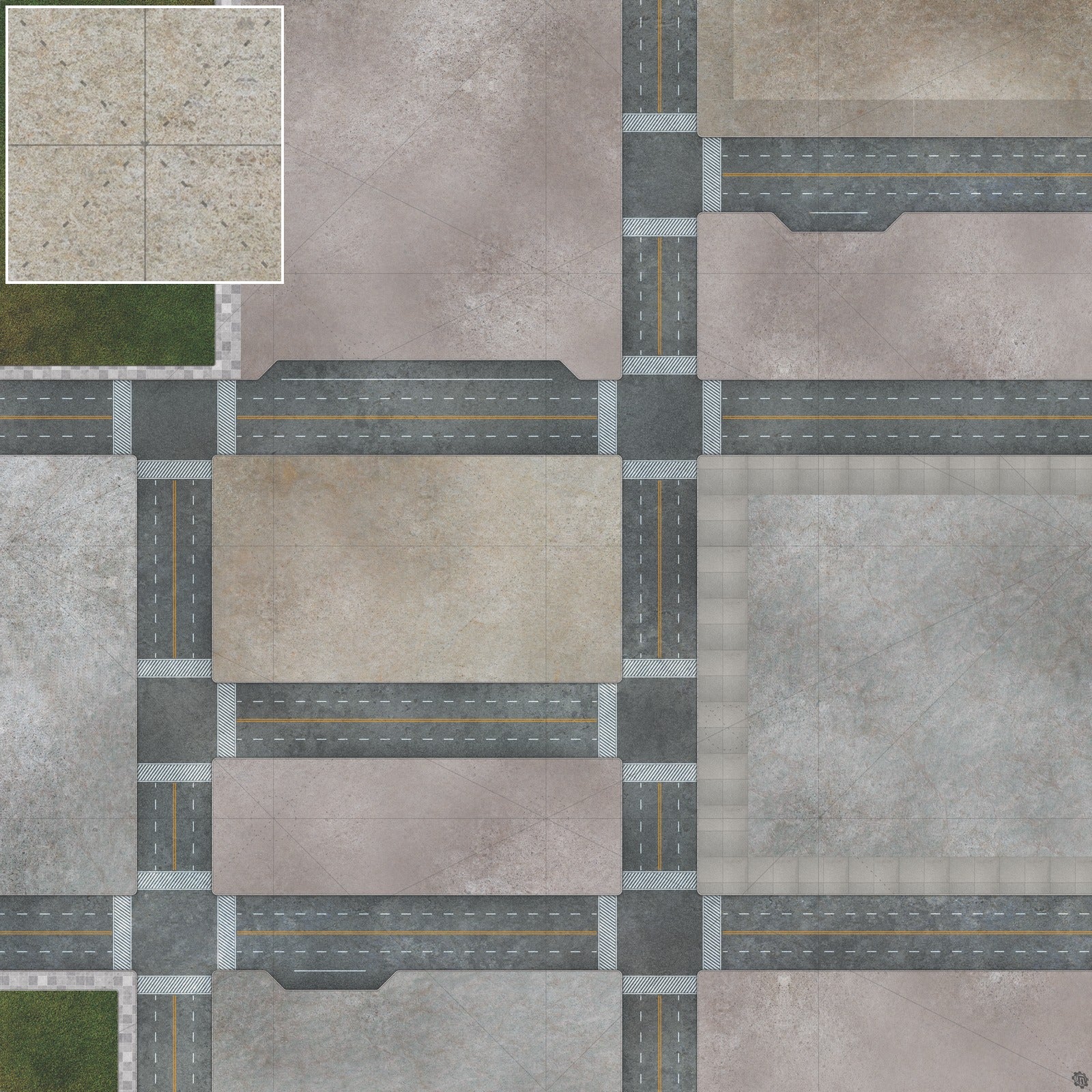 Mats by Mars: Streets of Justice A Tabletop Wargaming Play Mat
