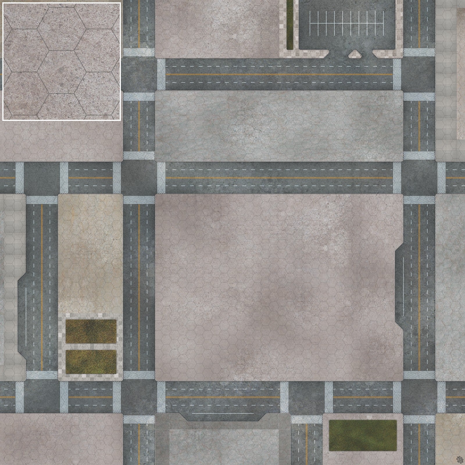 Mats by Mars: Streets of Justice C Tabletop Wargaming Play Mat