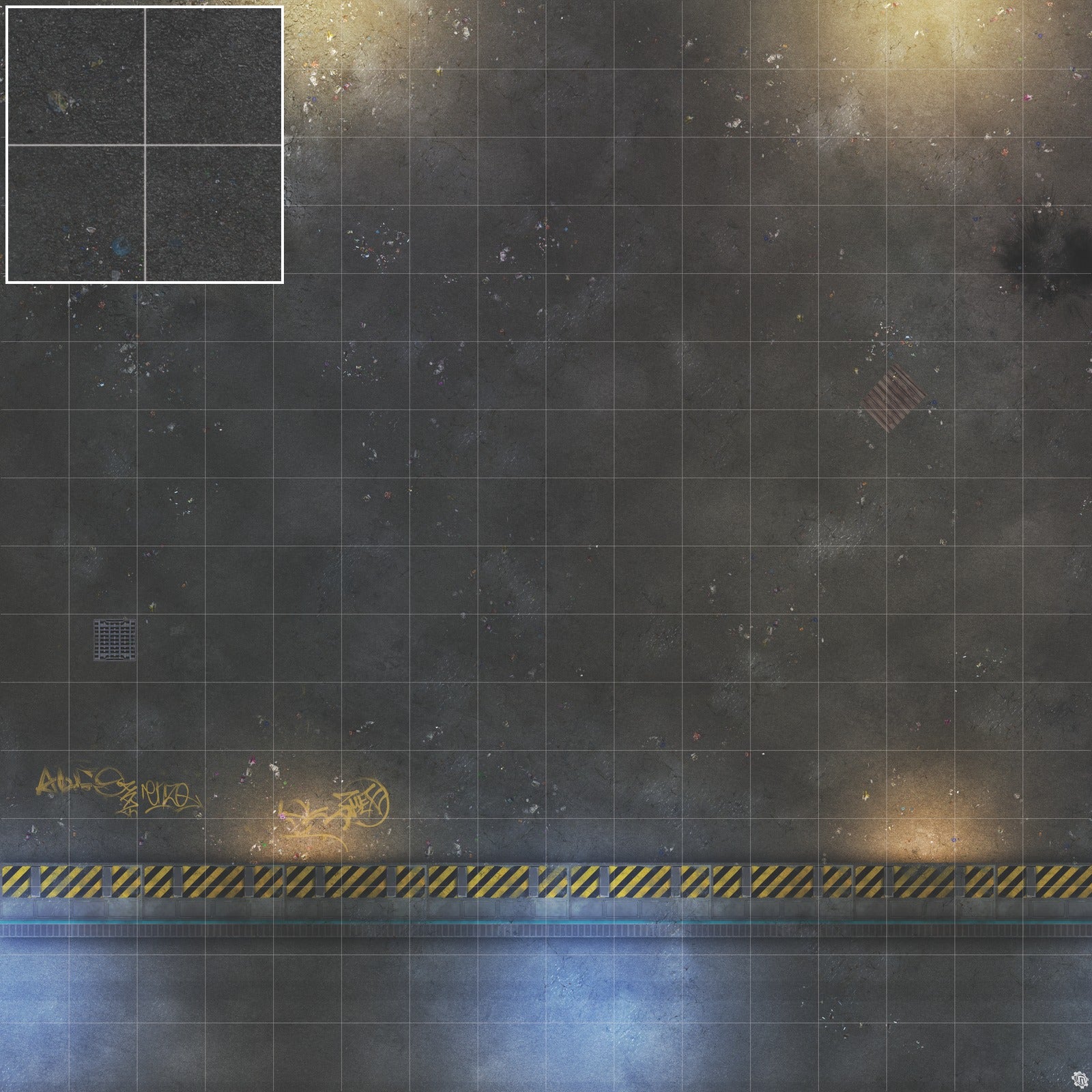 Mats by Mars: Loading Dock Lot Tabletop Wargaming Play Mat