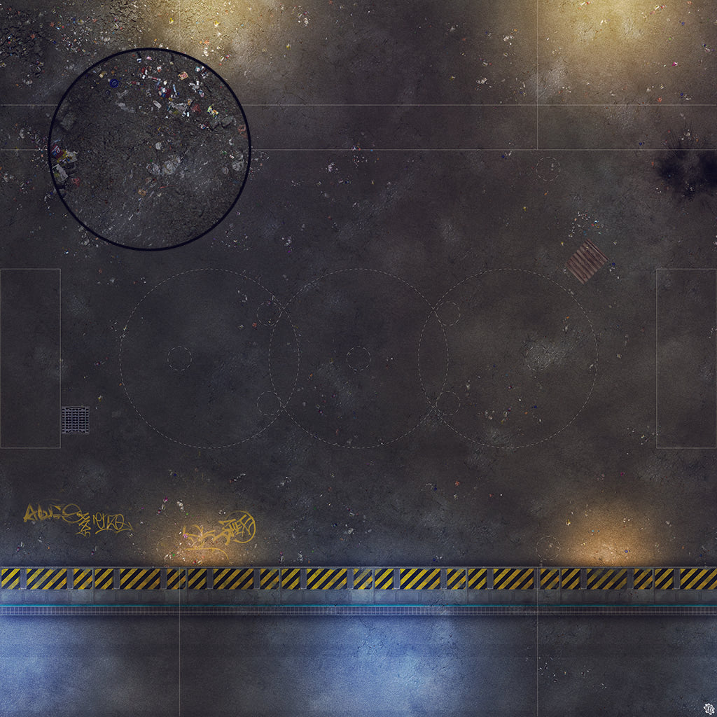 Mats by Mars: Loading Dock Lot Tabletop Wargaming Play Mat