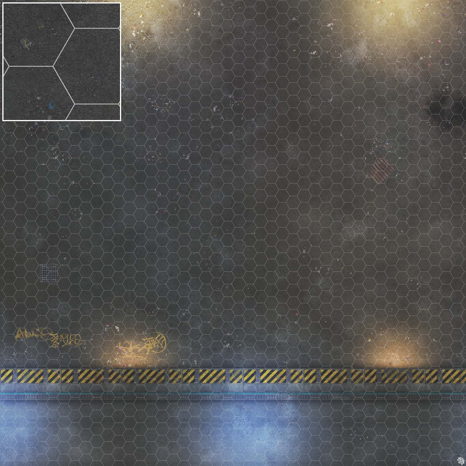 Mats by Mars: Loading Dock Lot Tabletop Wargaming Play Mat