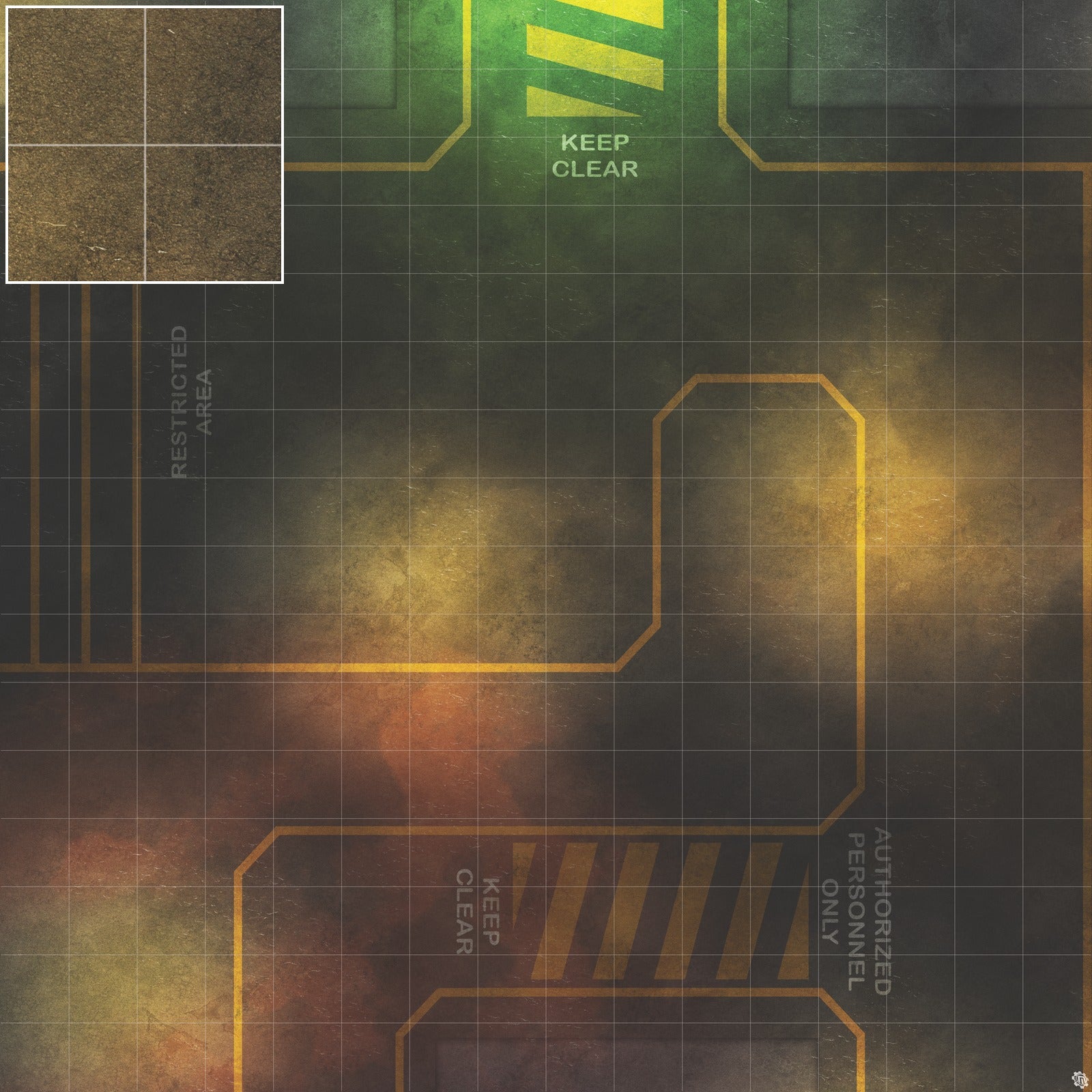 Mats by Mars: Restricted Zone Tabletop Wargaming Play Mat