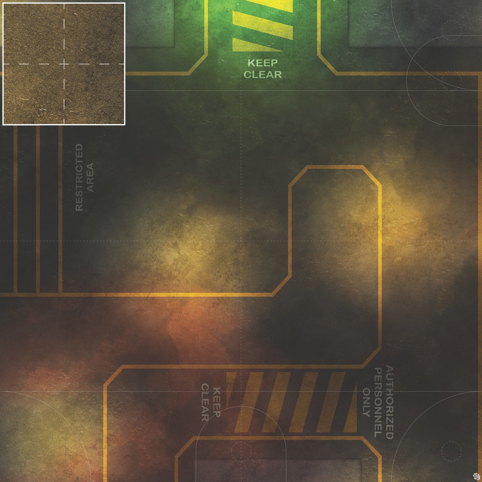 Mats by Mars: Restricted Zone Tabletop Wargaming Play Mat