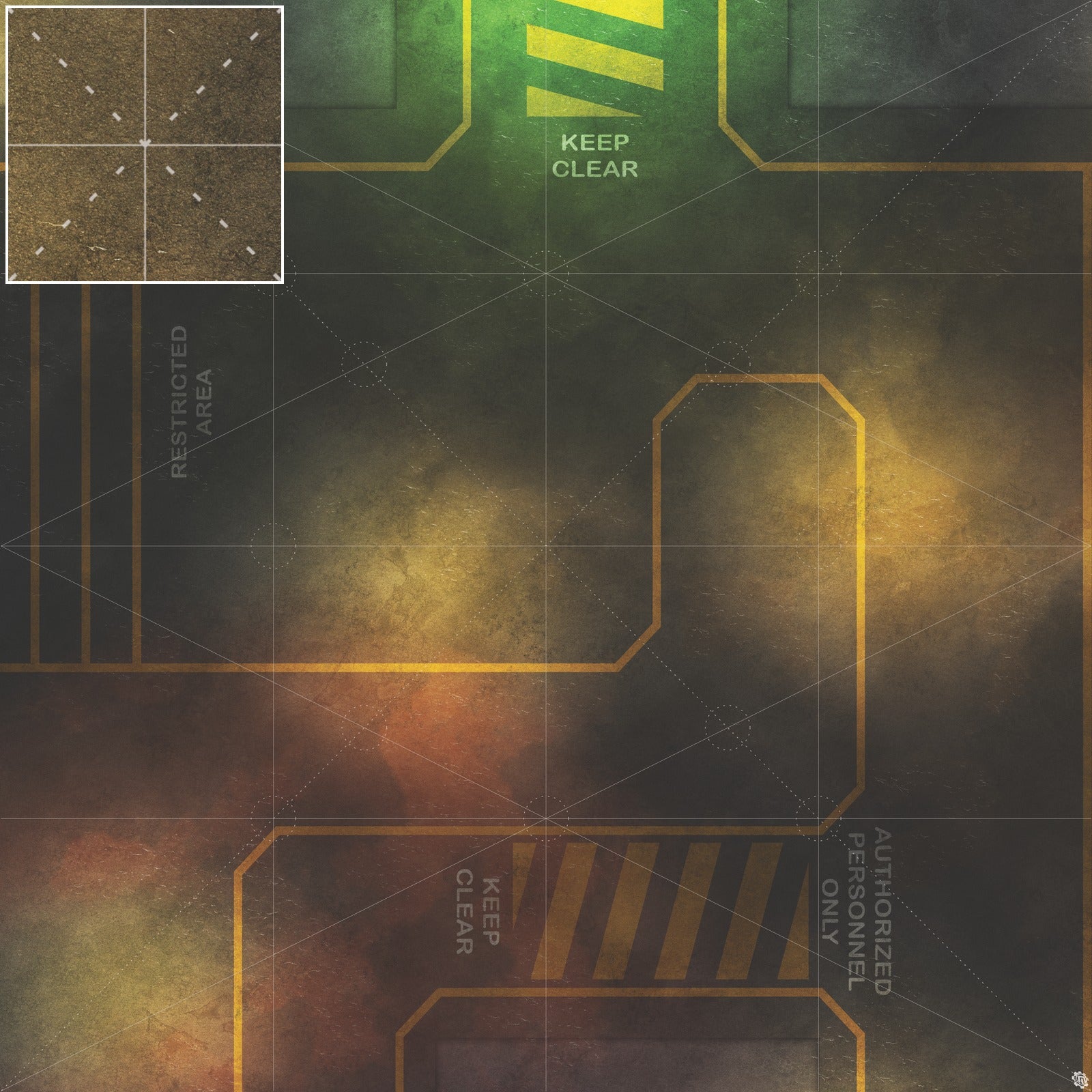 Mats by Mars: Restricted Zone Tabletop Wargaming Play Mat