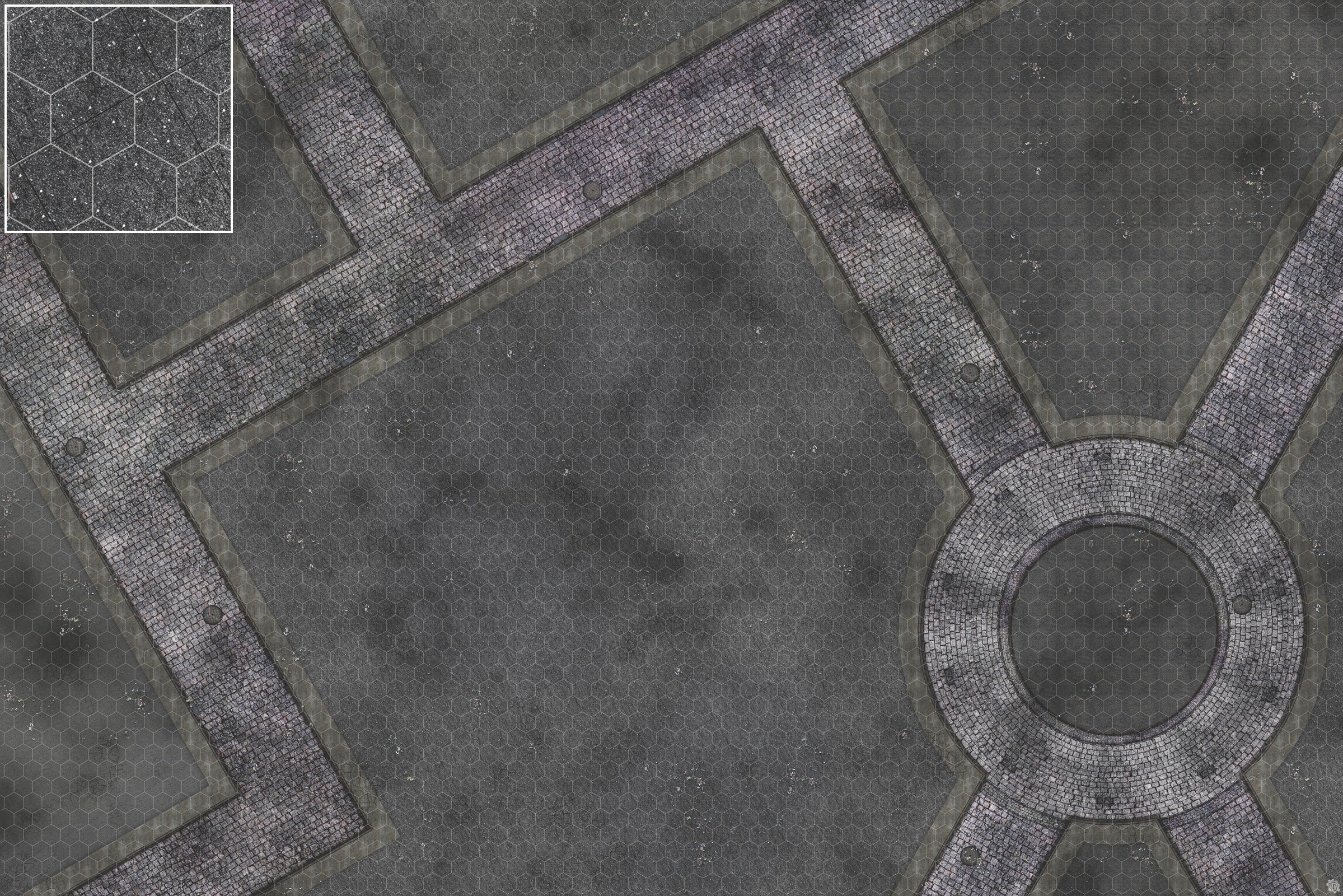 Mats by Mars: Victorian Alley (Bend Rd) Tabletop Wargaming Play Mat
