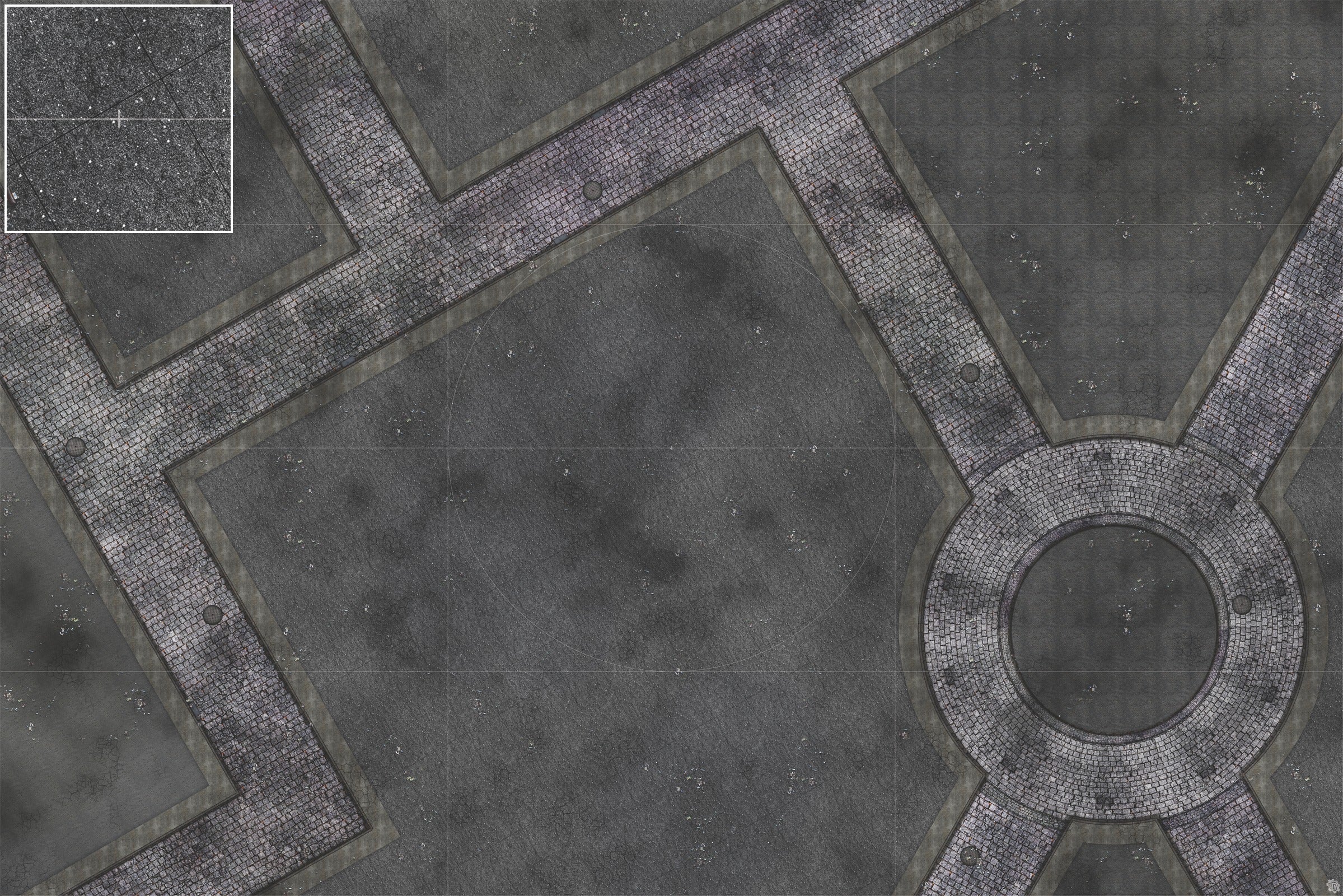 Mats by Mars: Victorian Alley (Bend Rd) Tabletop Wargaming Play Mat