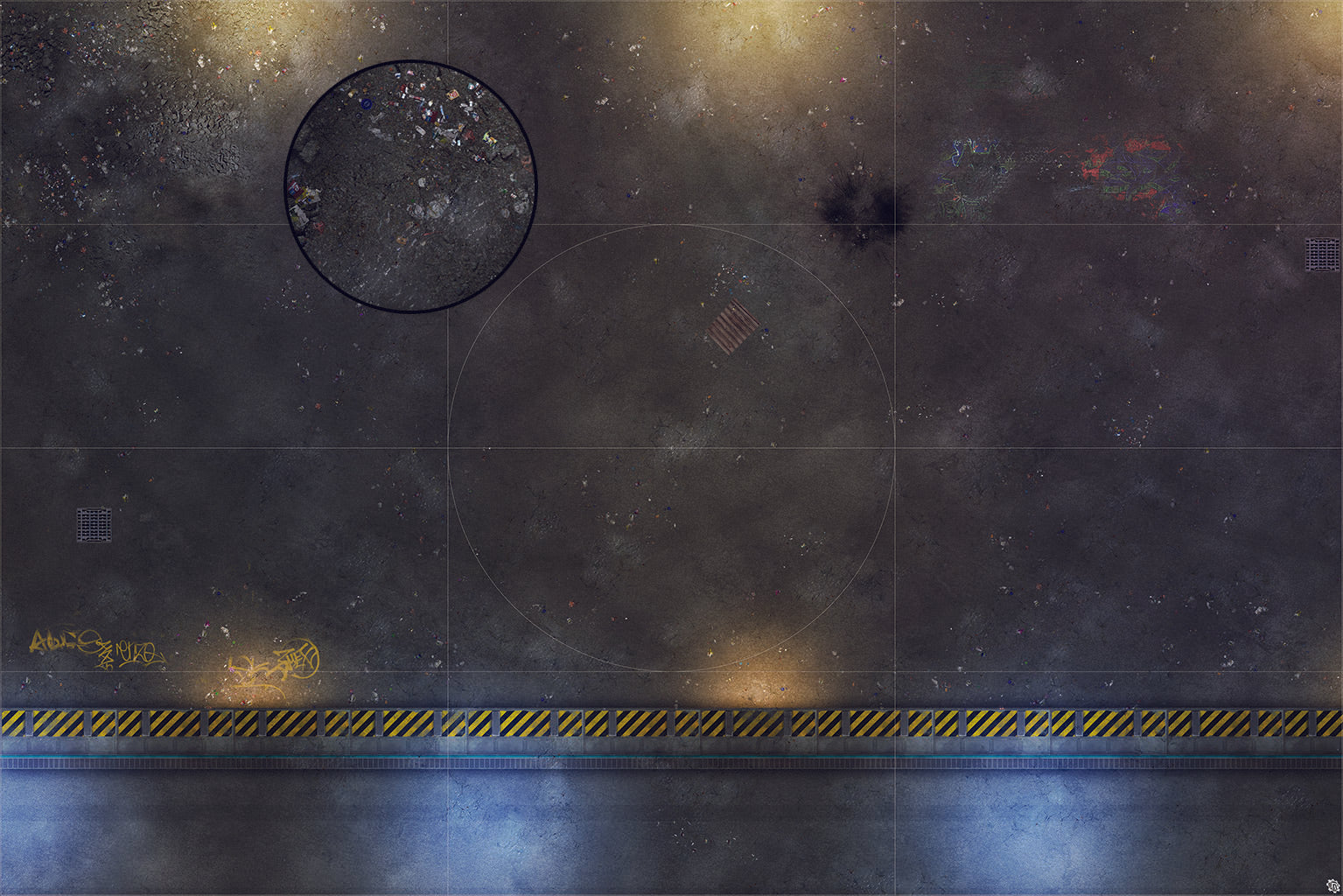 Mats by Mars: Loading Dock Lot Tabletop Wargaming Play Mat