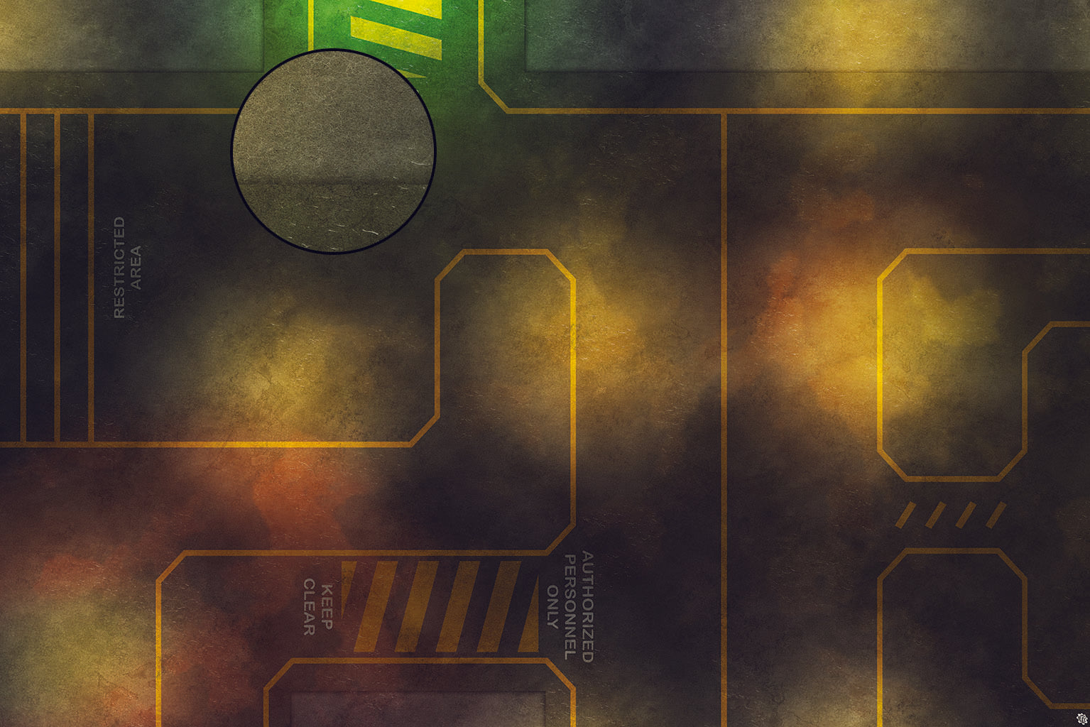 Mats by Mars: Restricted Zone Tabletop Wargaming Play Mat