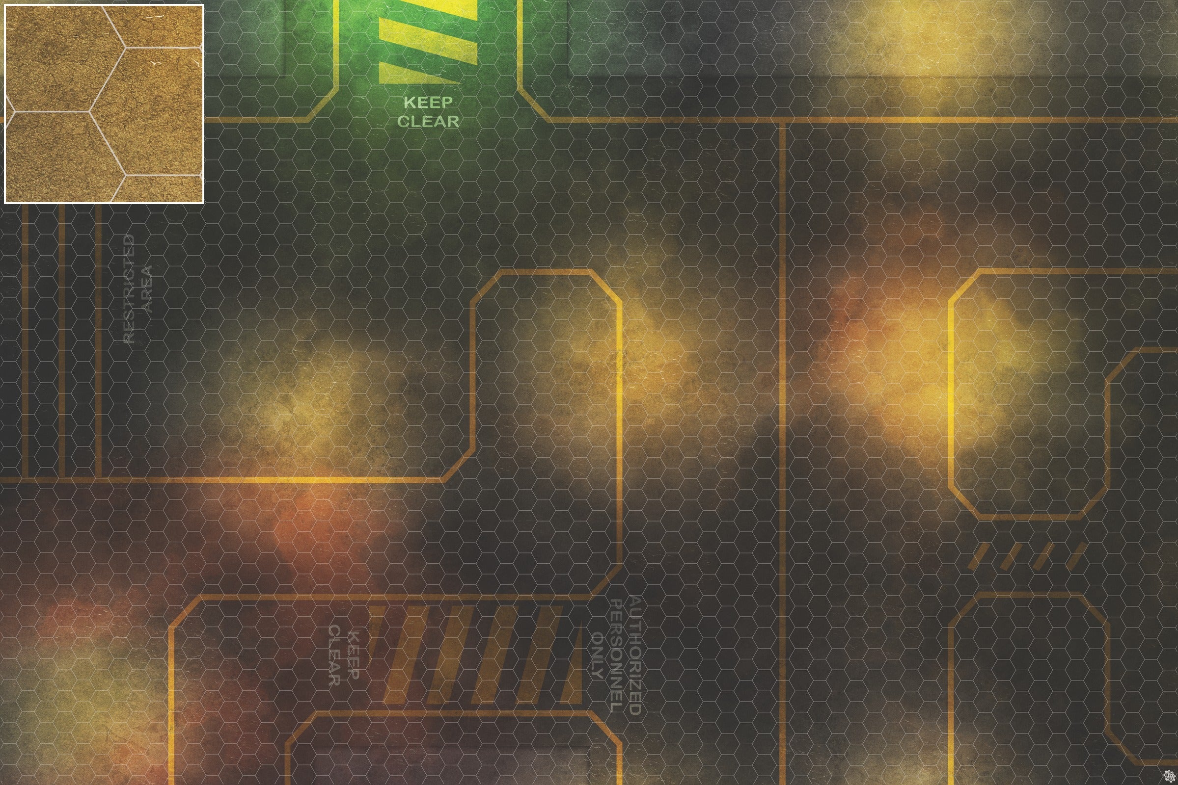 Mats by Mars: Restricted Zone Tabletop Wargaming Play Mat