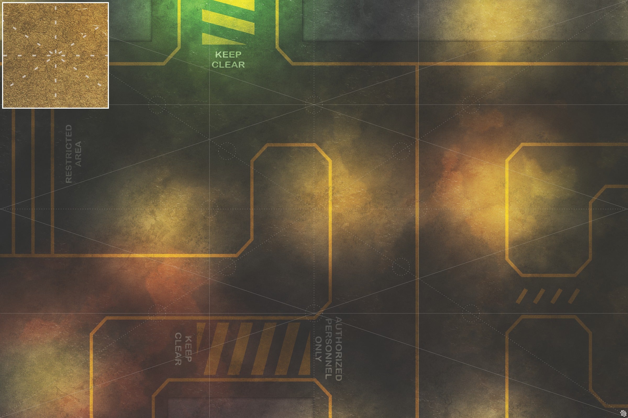 Mats by Mars: Restricted Zone Tabletop Wargaming Play Mat
