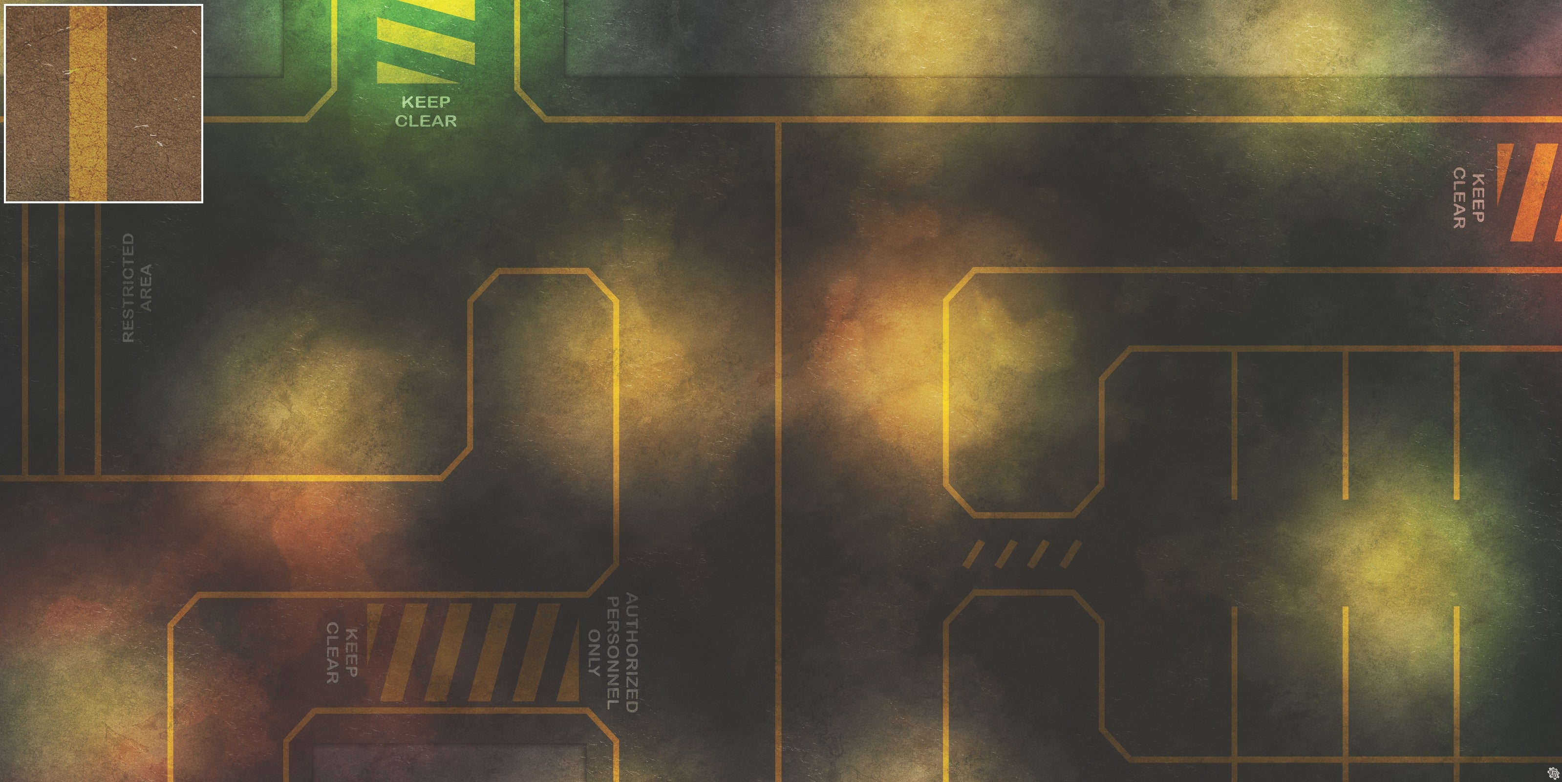 Mats by Mars: Restricted Zone Tabletop Wargaming Play Mat
