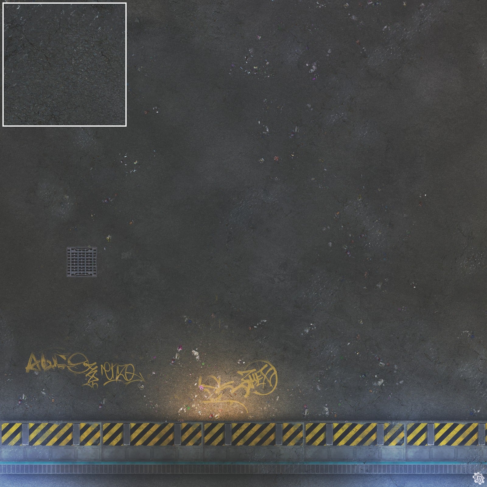 Mats by Mars: Loading Dock Lot Tabletop Wargaming Play Mat