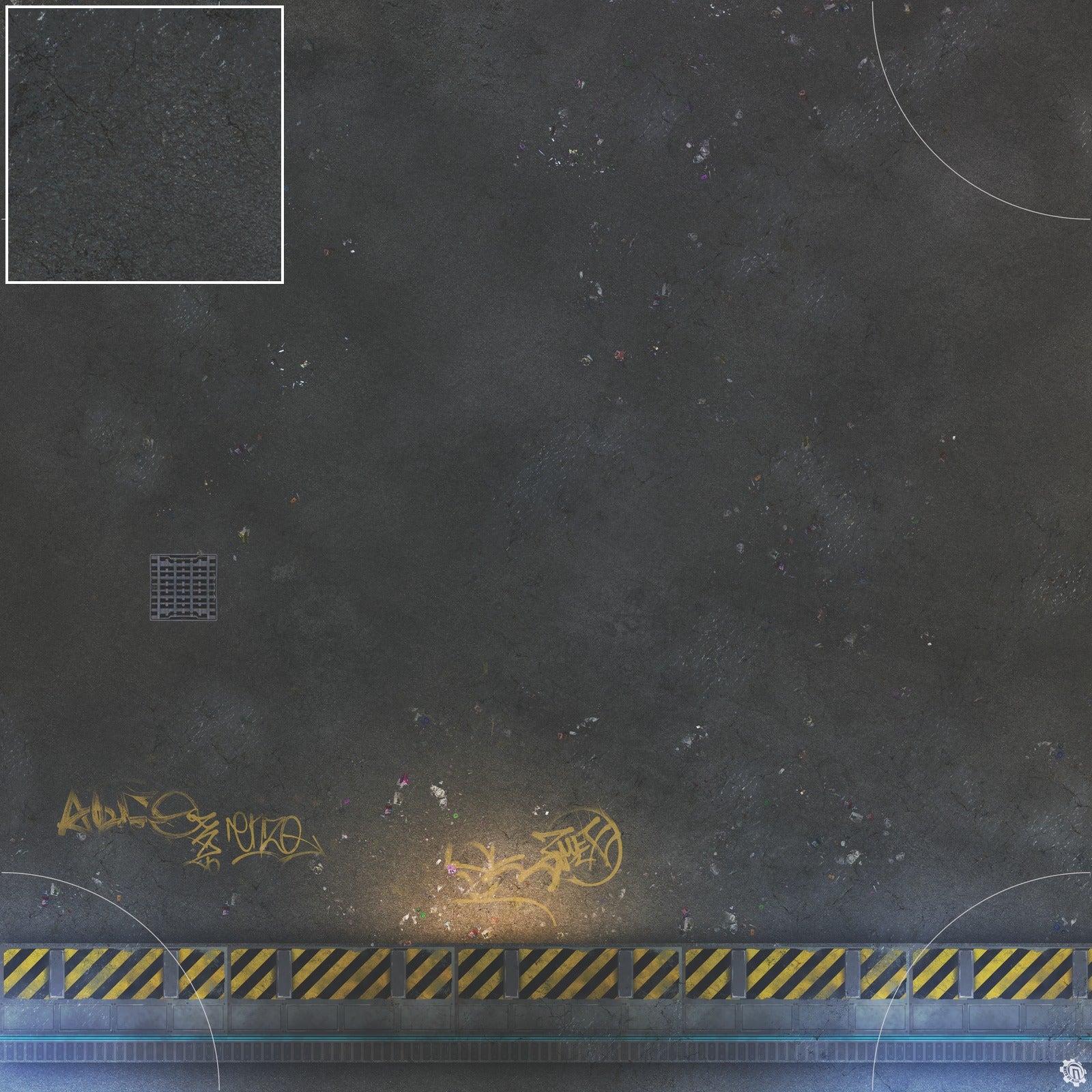Mats by Mars: Loading Dock Lot Tabletop Wargaming Play Mat