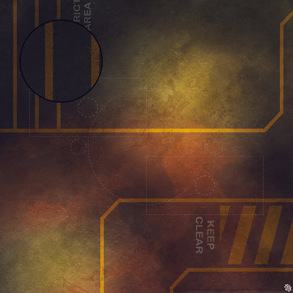 Mats by Mars: Restricted Zone Tabletop Wargaming Play Mat
