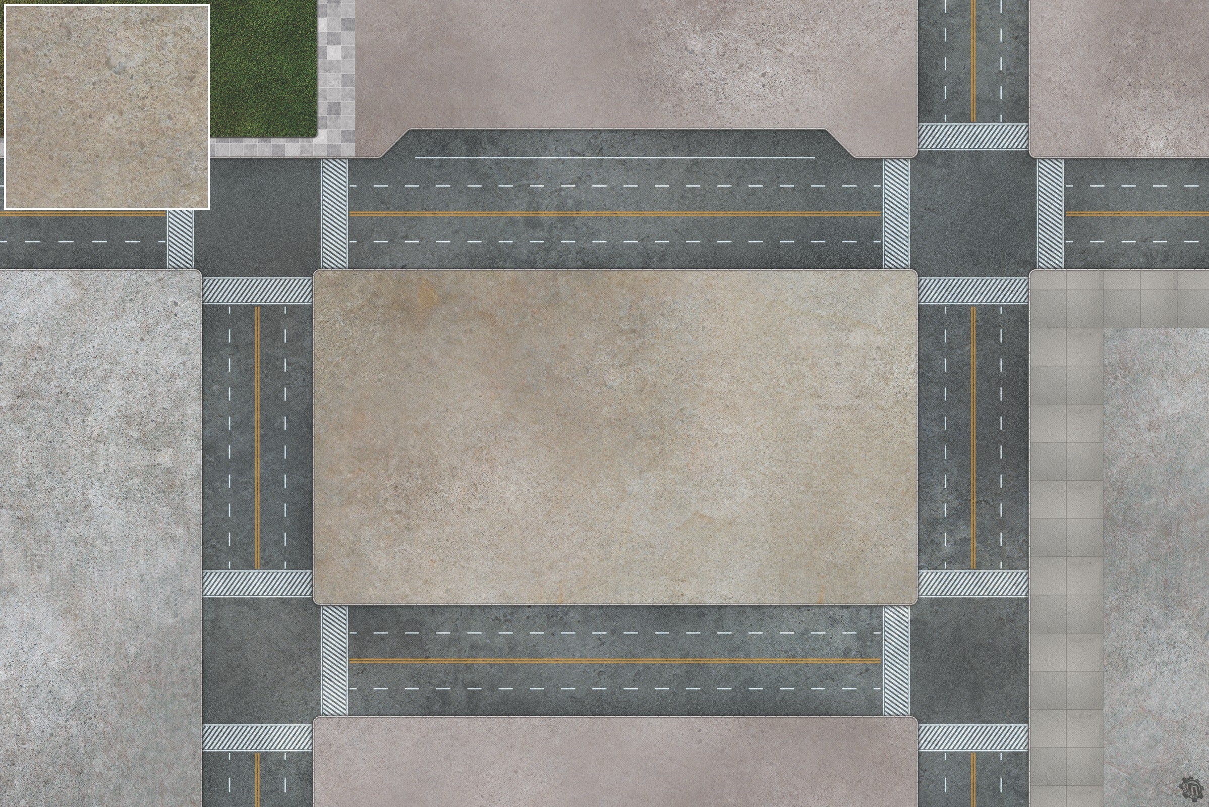 Mats by Mars: Streets of Justice A Tabletop Wargaming Play Mat