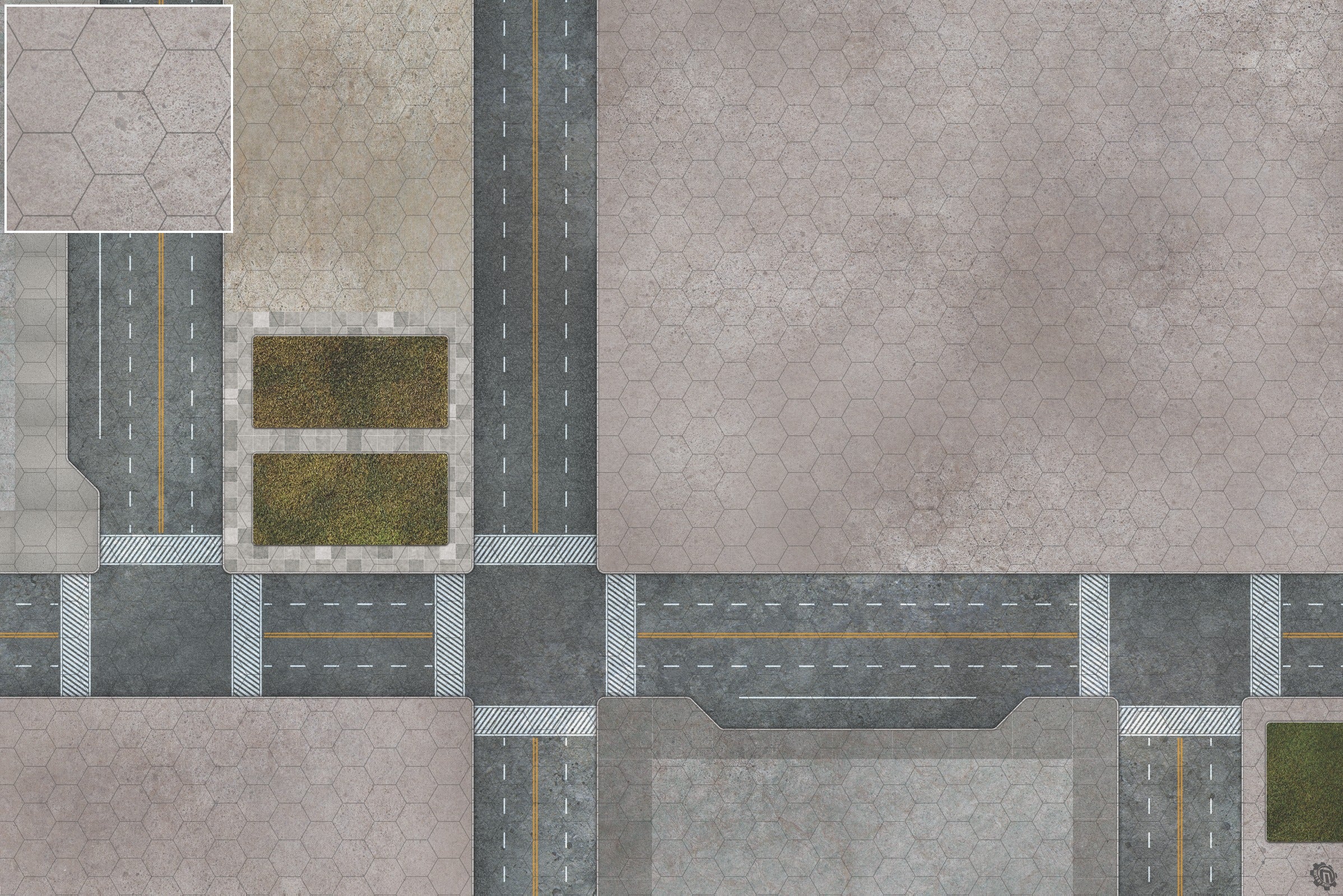 Mats by Mars: Streets of Justice C Tabletop Wargaming Play Mat