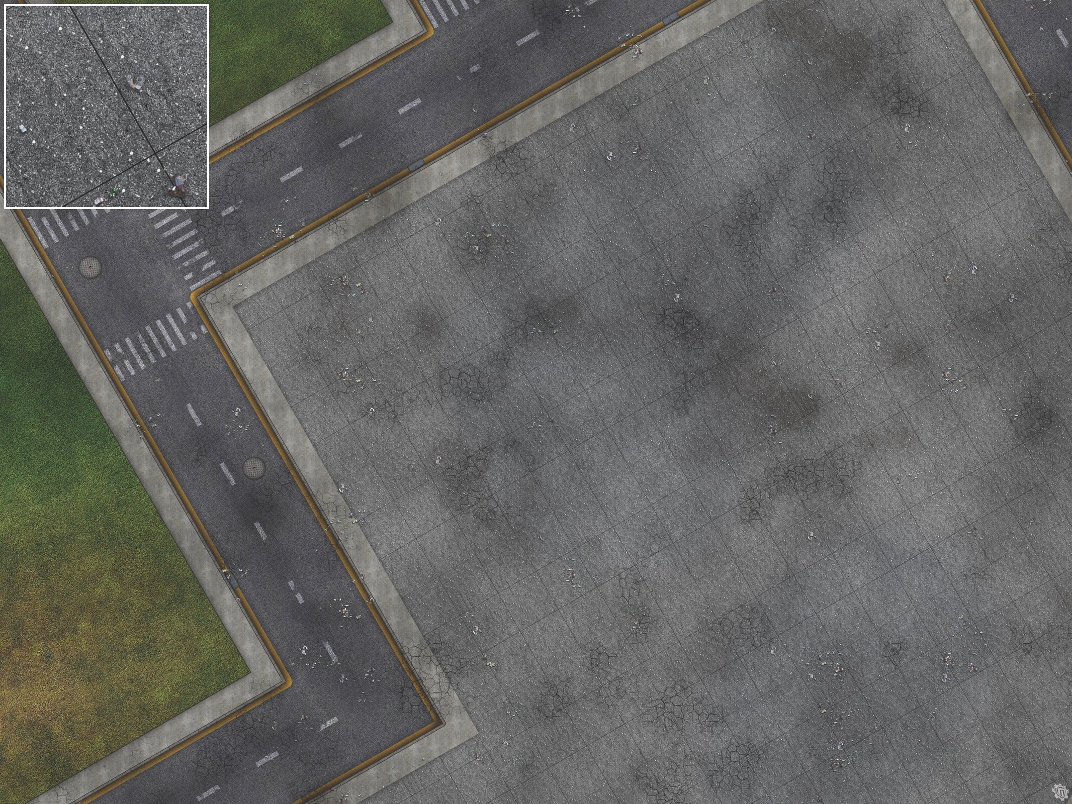 Mats by Mars: Park Avenue (Bend Rd) Tabletop Wargaming Play Mat