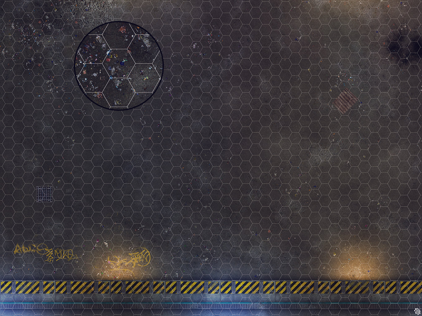 Mats by Mars: Loading Dock Lot Tabletop Wargaming Play Mat