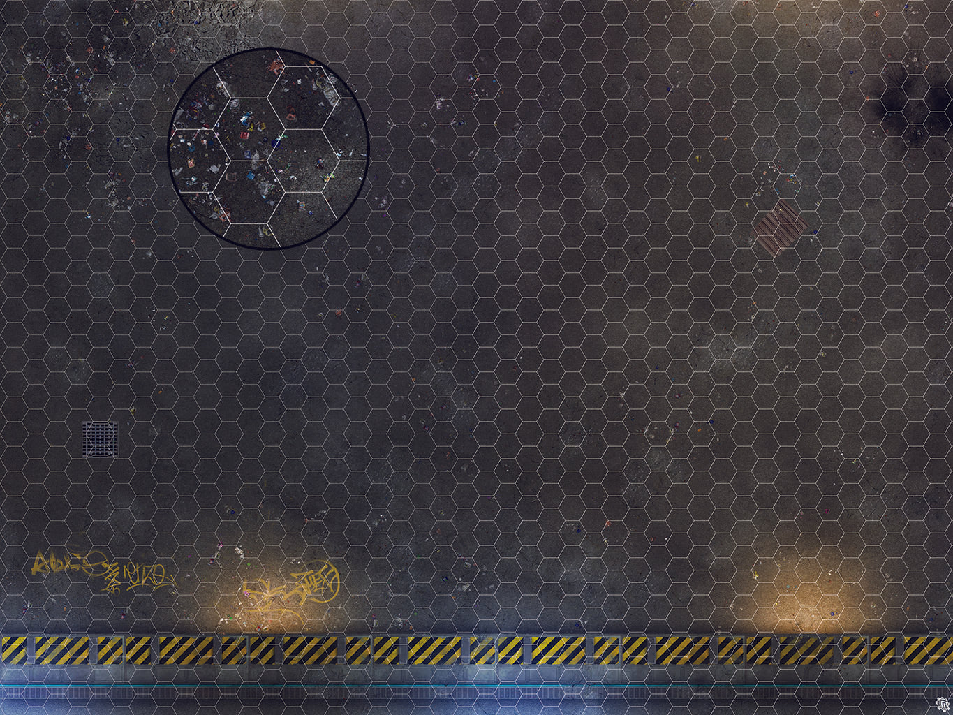 Mats by Mars: Loading Dock Lot Tabletop Wargaming Play Mat