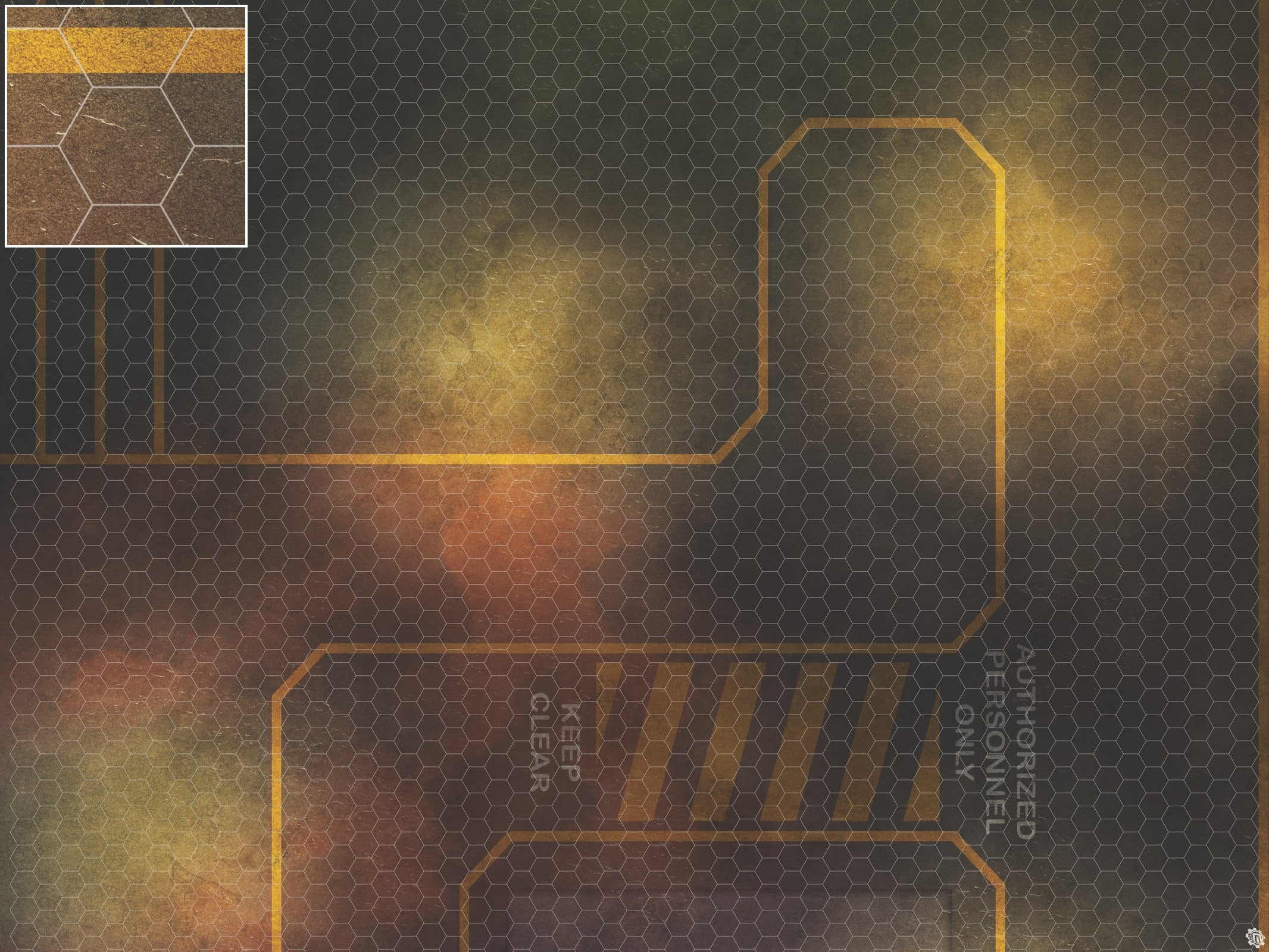 Mats by Mars: Restricted Zone Tabletop Wargaming Play Mat