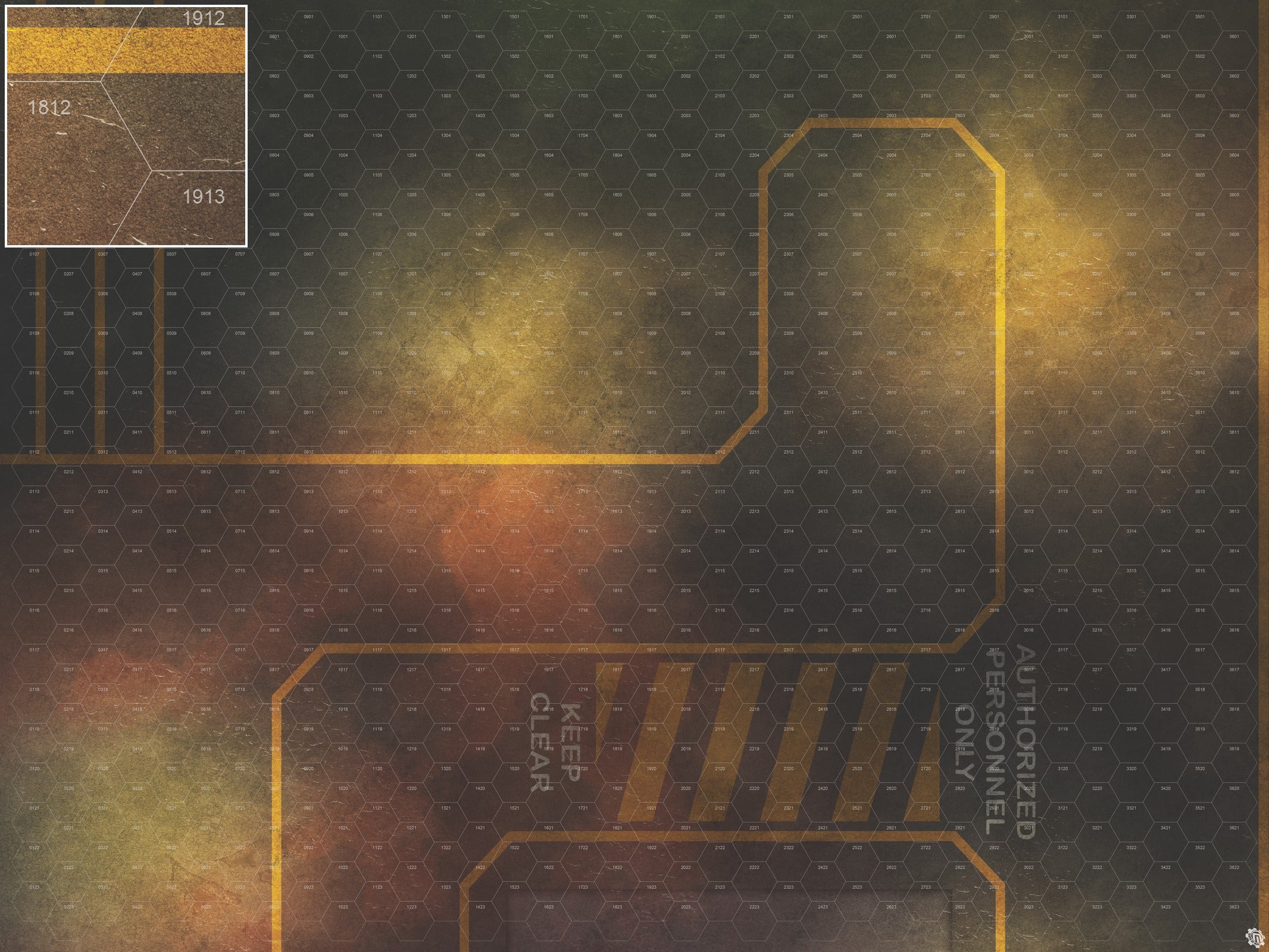 Mats by Mars: Restricted Zone Tabletop Wargaming Play Mat