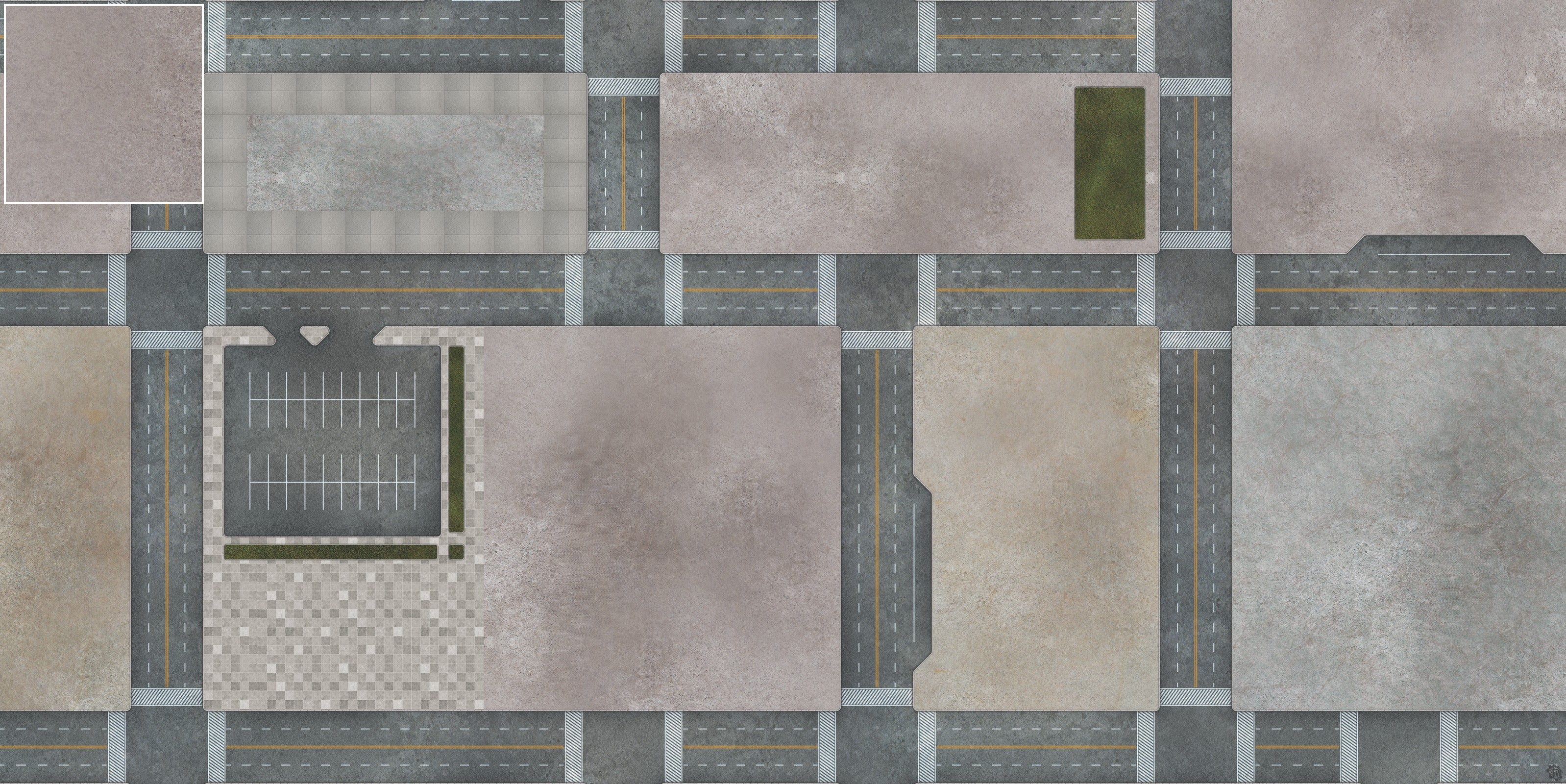 Mats by Mars: Streets of Justice B Tabletop Wargaming Play Mat