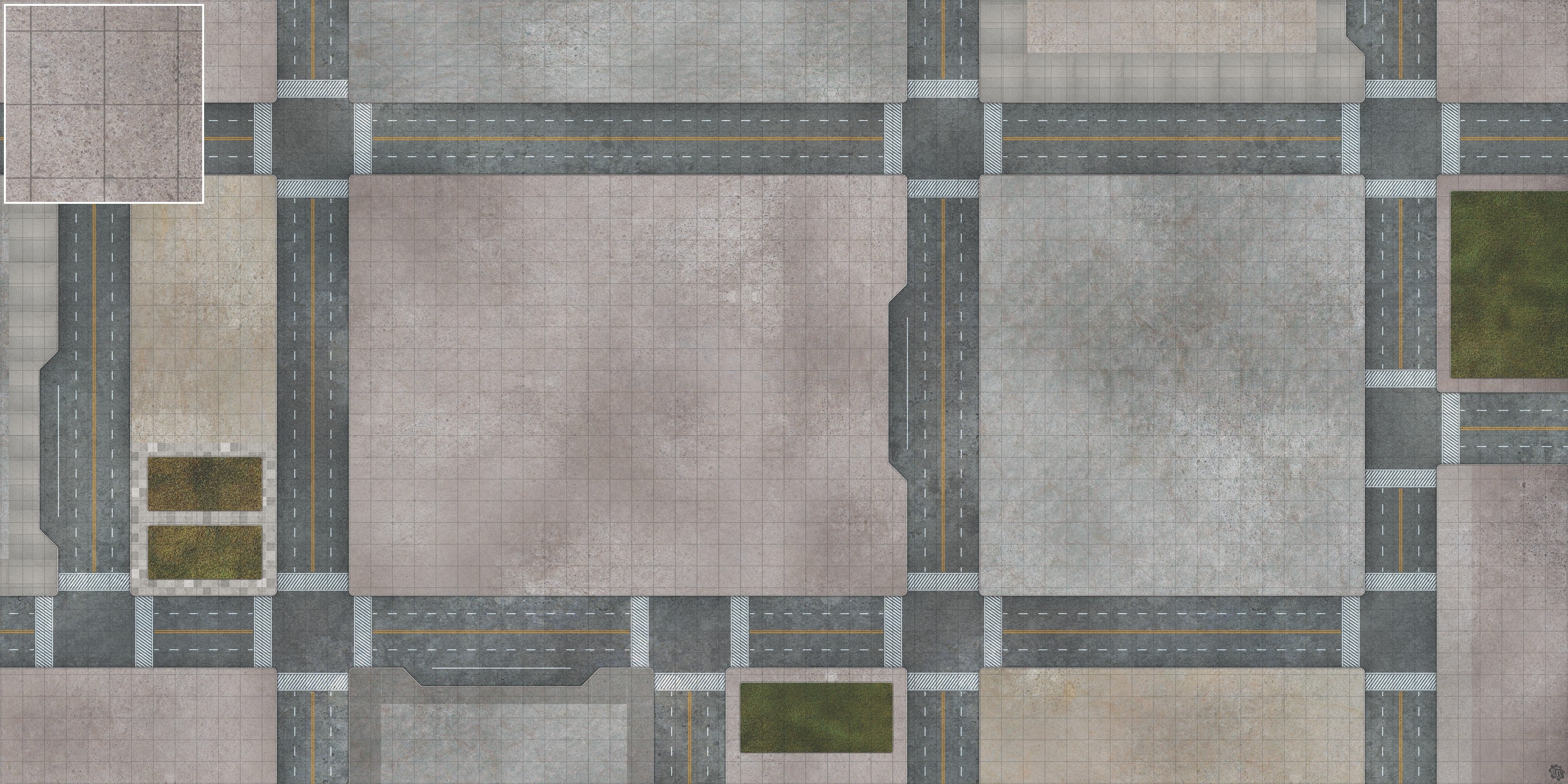 Mats by Mars: Streets of Justice C Tabletop Wargaming Play Mat