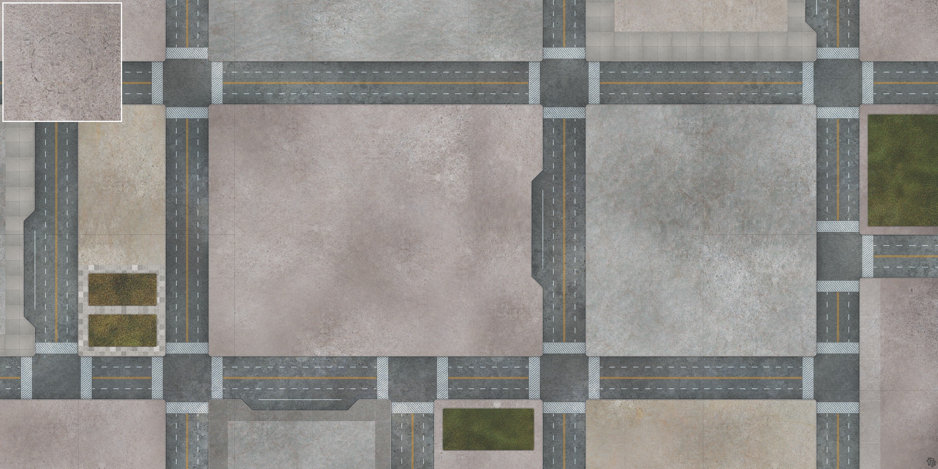 Mats by Mars: Streets of Justice C Tabletop Wargaming Play Mat