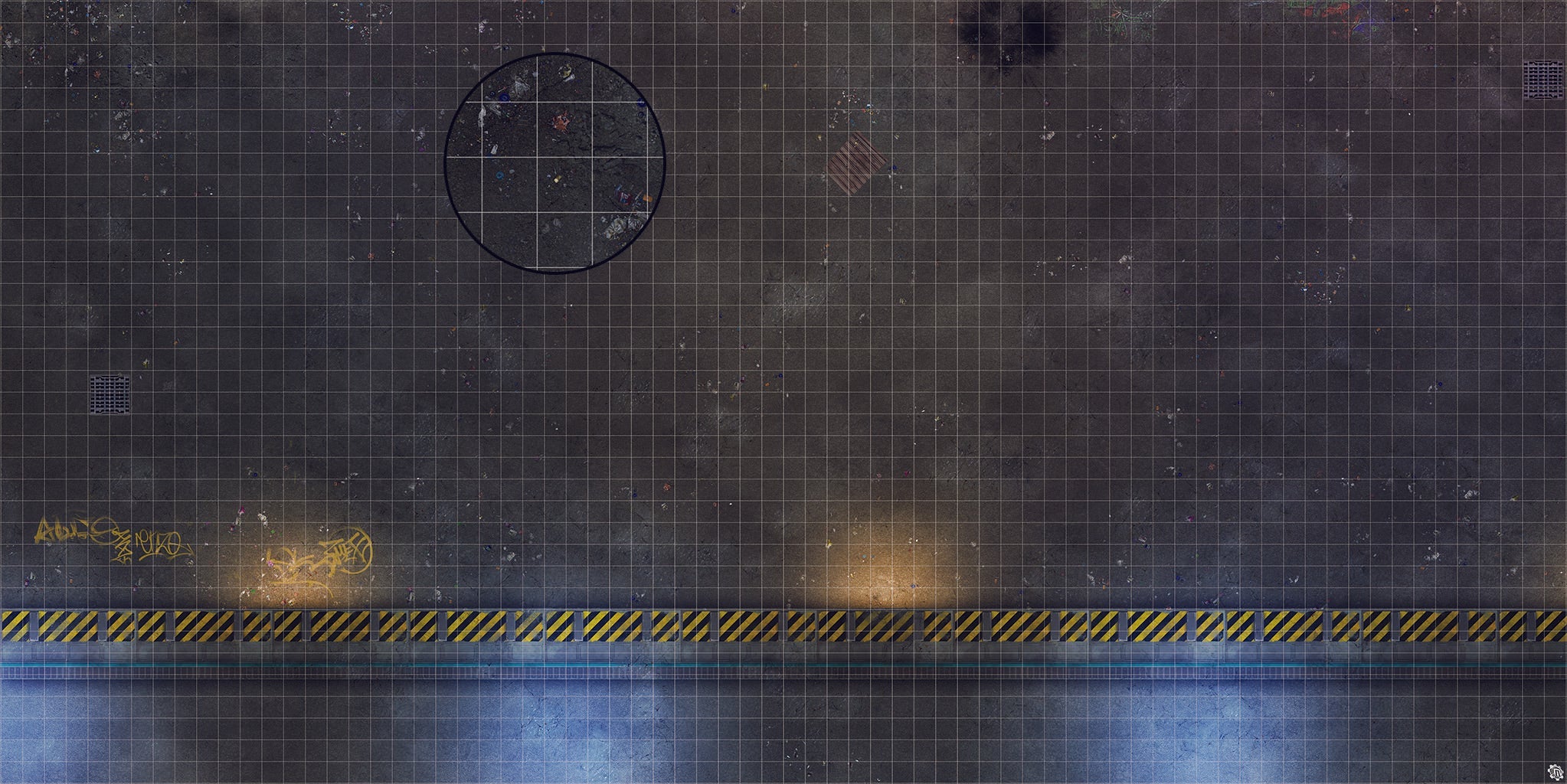 Mats by Mars: Loading Dock Lot Tabletop Wargaming Play Mat