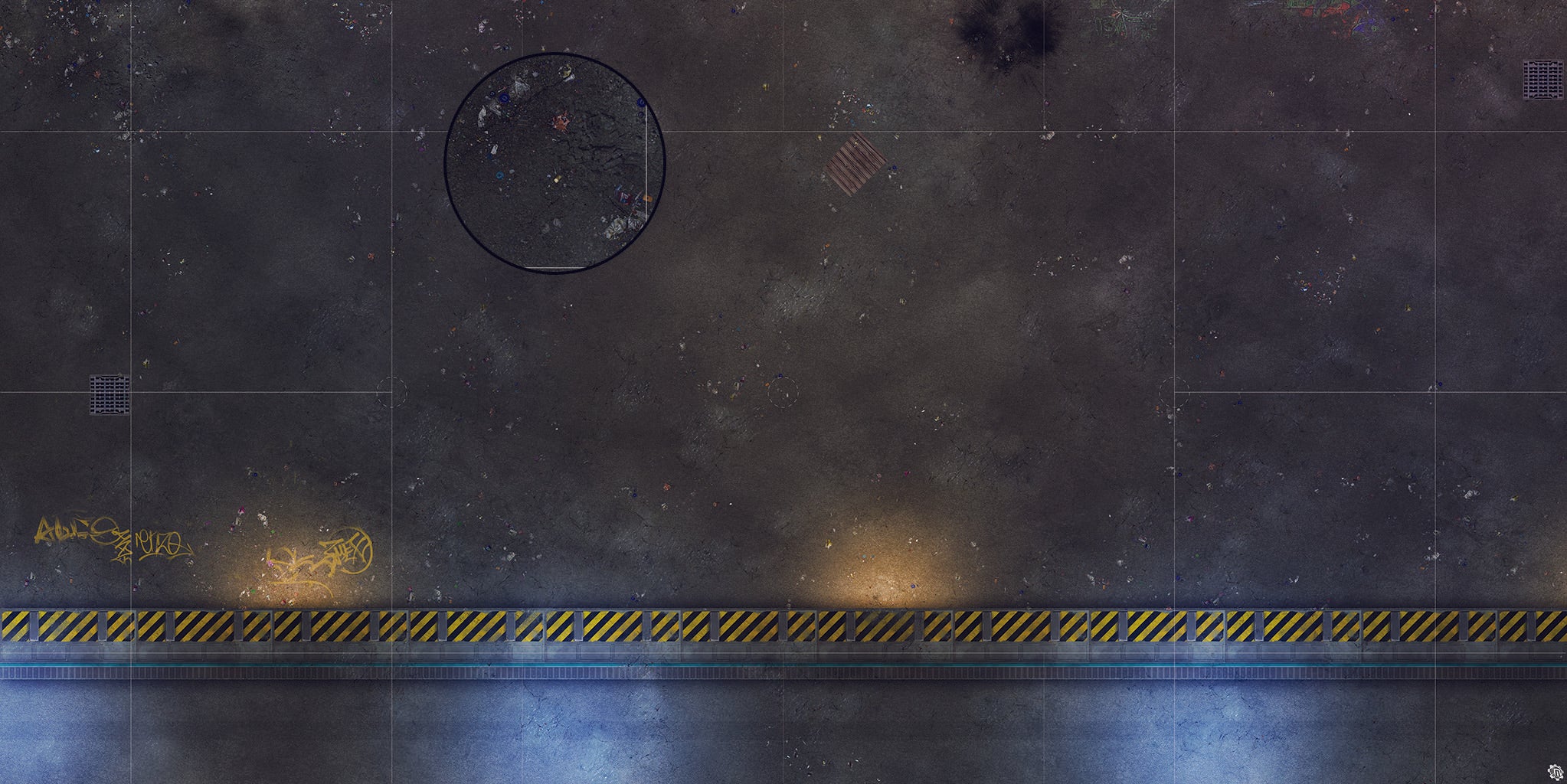 Mats by Mars: Loading Dock Lot Tabletop Wargaming Play Mat