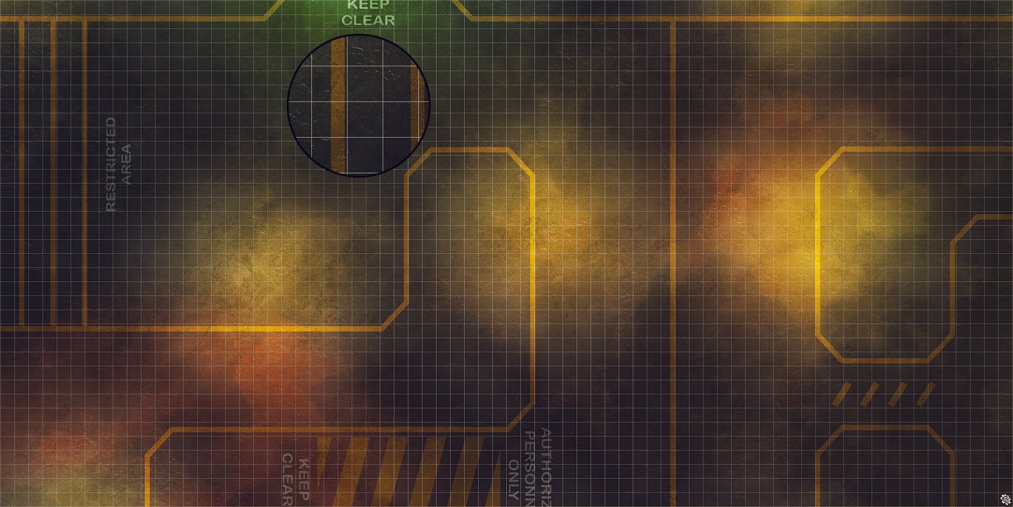 Mats by Mars: Restricted Zone Tabletop Wargaming Play Mat