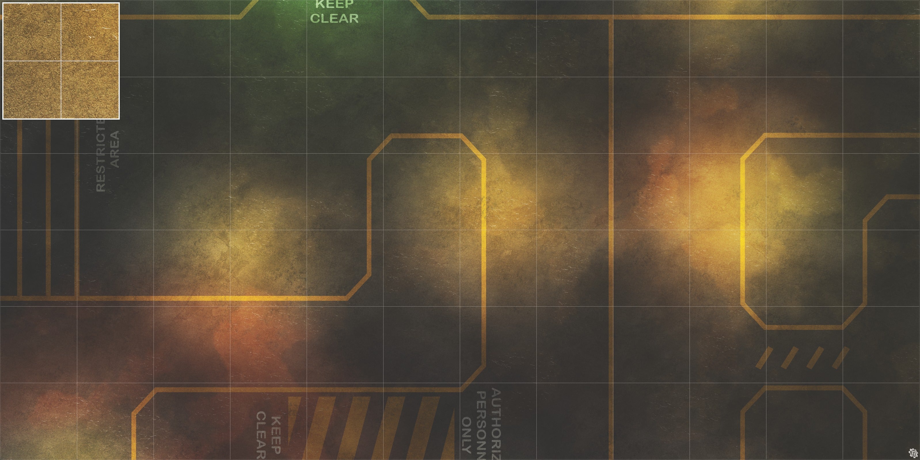 Mats by Mars: Restricted Zone Tabletop Wargaming Play Mat