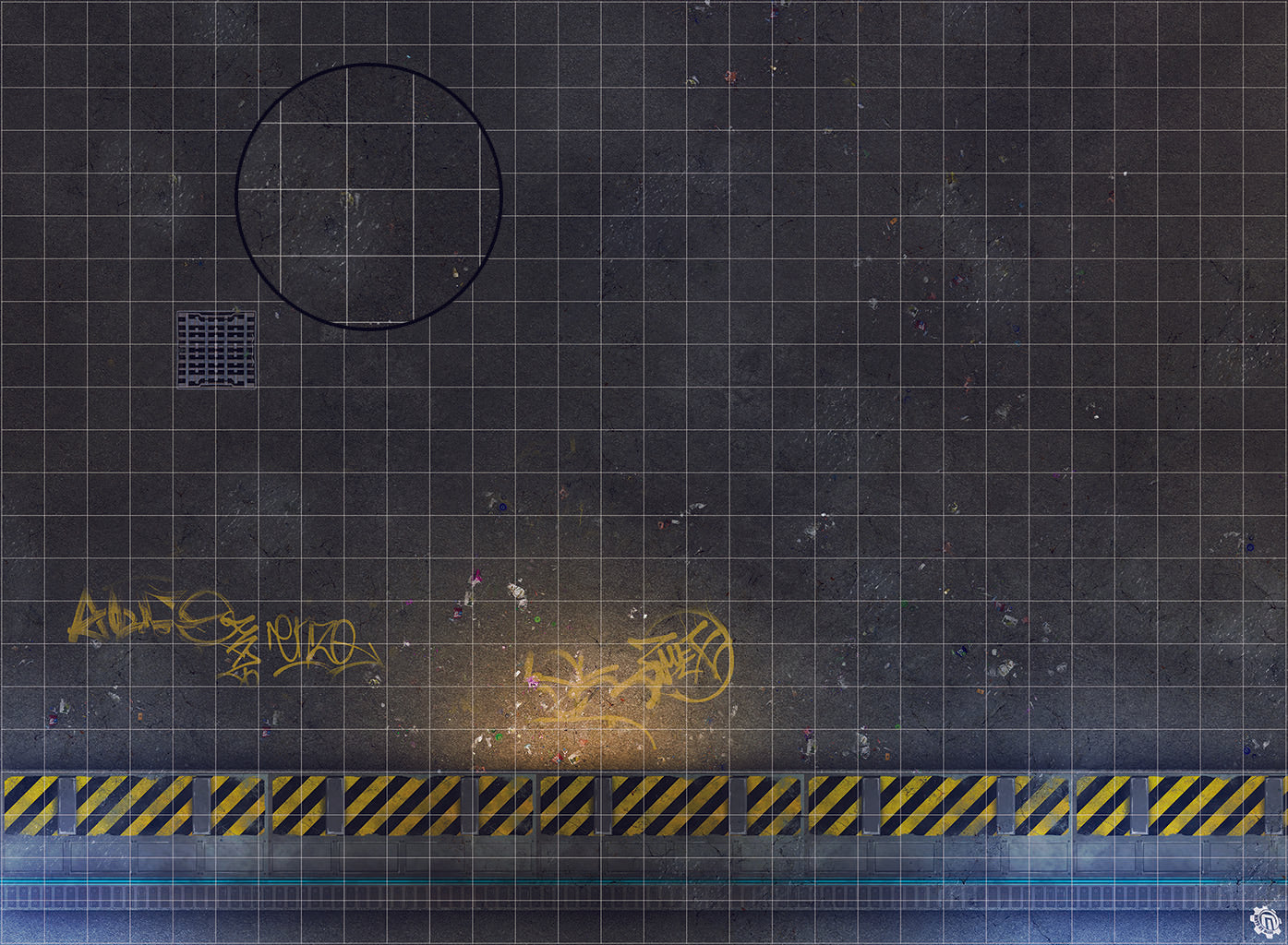 Mats by Mars: Loading Dock Lot Tabletop Wargaming Play Mat