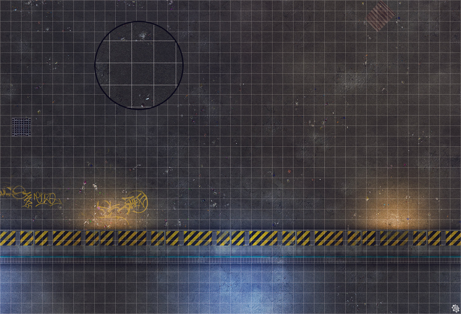 Mats by Mars: Loading Dock Lot Tabletop Wargaming Play Mat