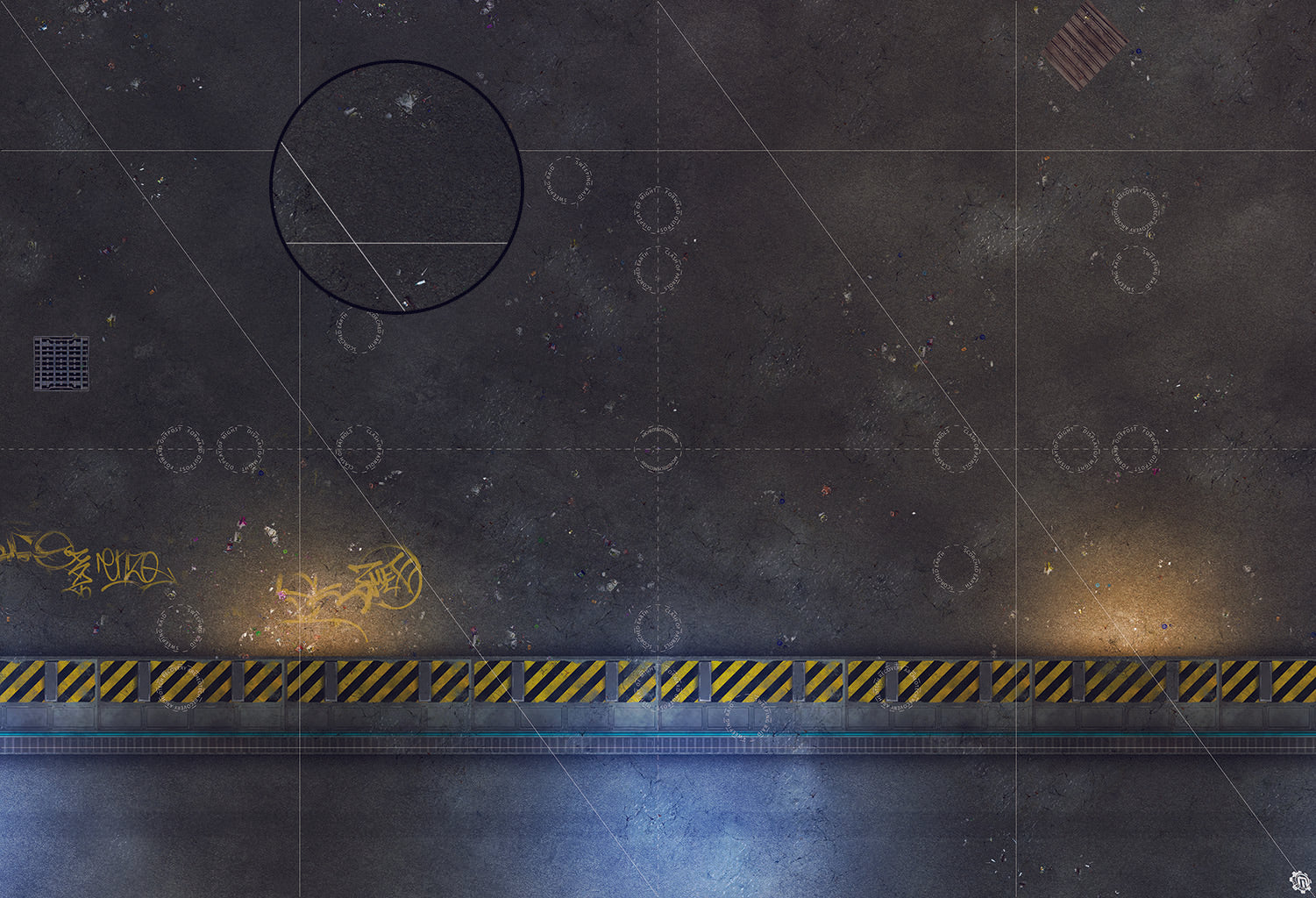 Mats by Mars: Loading Dock Lot Tabletop Wargaming Play Mat